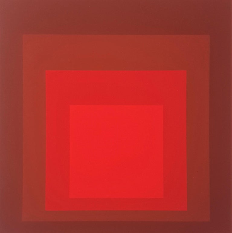 (after) Josef Albers Abstract Print - Homage to the Square: R-I D-5 (from "Albers")