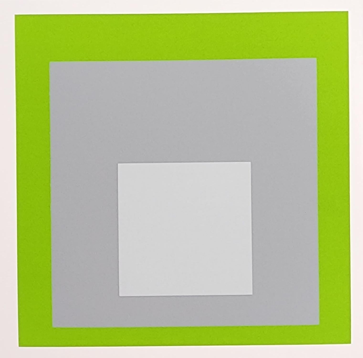 Homage to the Square: White Marker (Bauhaus, Minimalismus, 50% OFF LIST PRICE) – Print von (after) Josef Albers