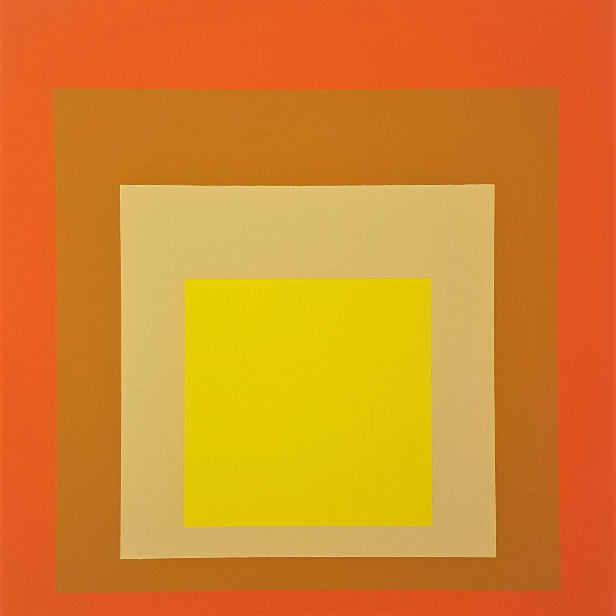 (after) Josef Albers Abstract Print - Homage to the Square: Yes Sir! (~28% OFF LIST PRICE - LIMITED TIME ONLY)