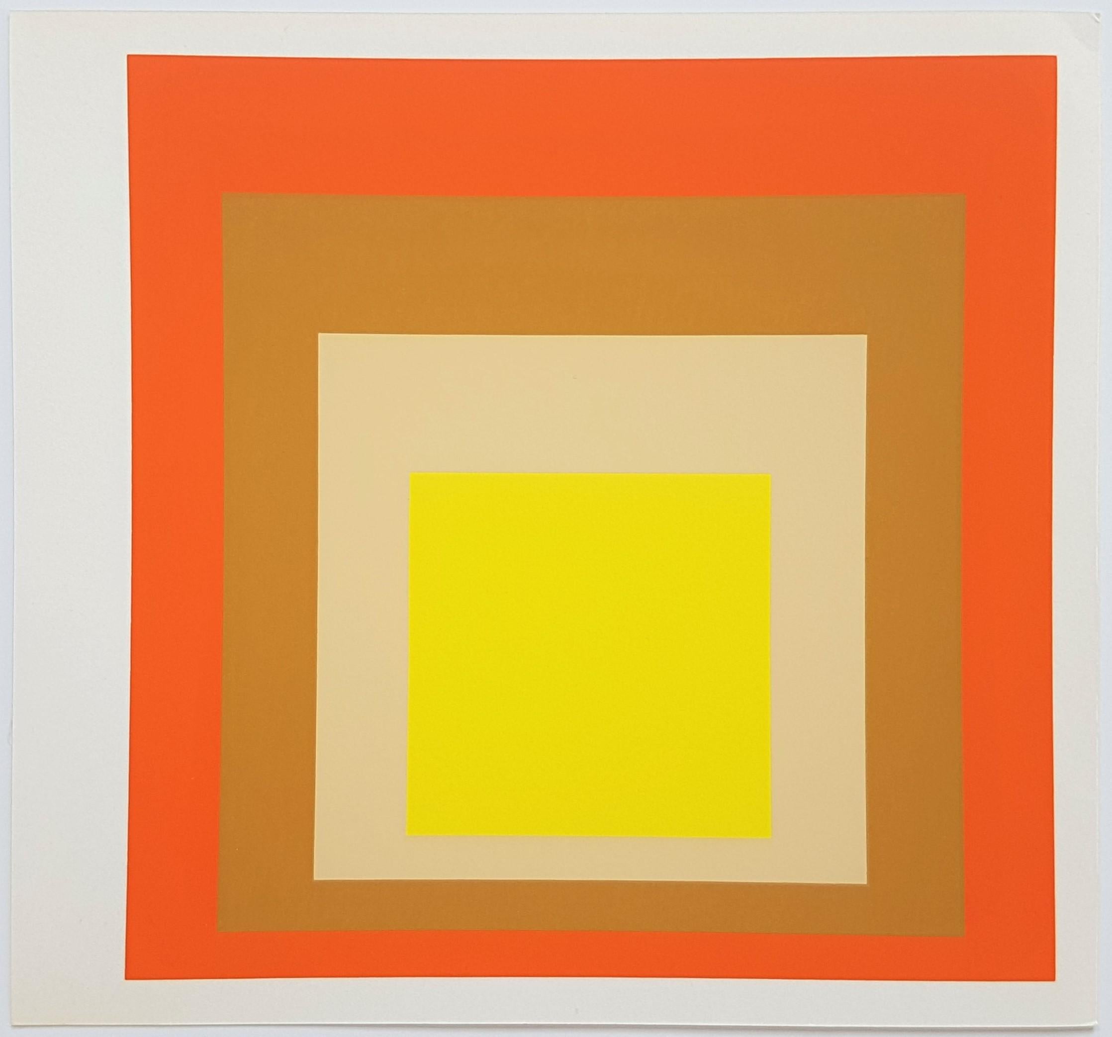 (after) Josef Albers Abstract Print - Homage to the Square: Yes Sir (~35% OFF LIST PRICE - LIMITED TIME ONLY)