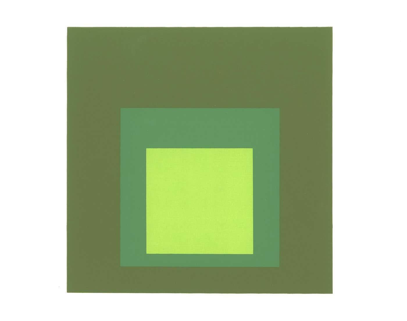 Josef Albers Homage to the Square 1964 (set of 4 printed works)  - Abstract Print by (after) Josef Albers