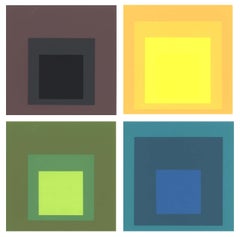 Josef Albers Homage to the Square 1964 (set of 4 printed works) 