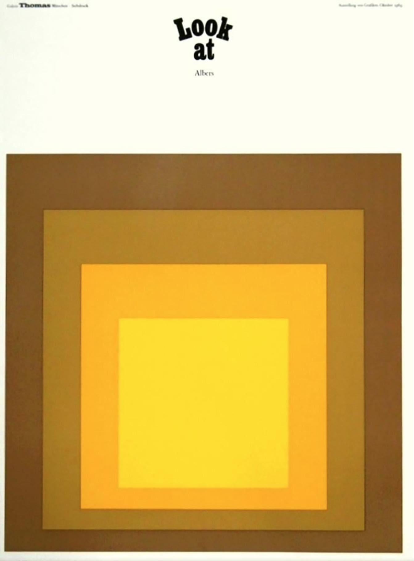 Josef Albers Homage to the Square Poster (Albers Drucke) – Print von (after) Josef Albers