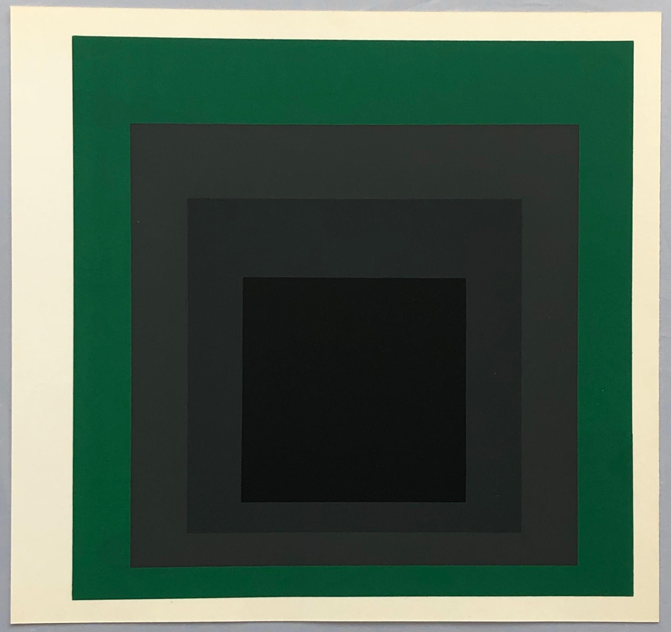 Josef Albers Hommage an das Quadrat 1977 (Josef Albers Grafiken)  – Print von (after) Josef Albers
