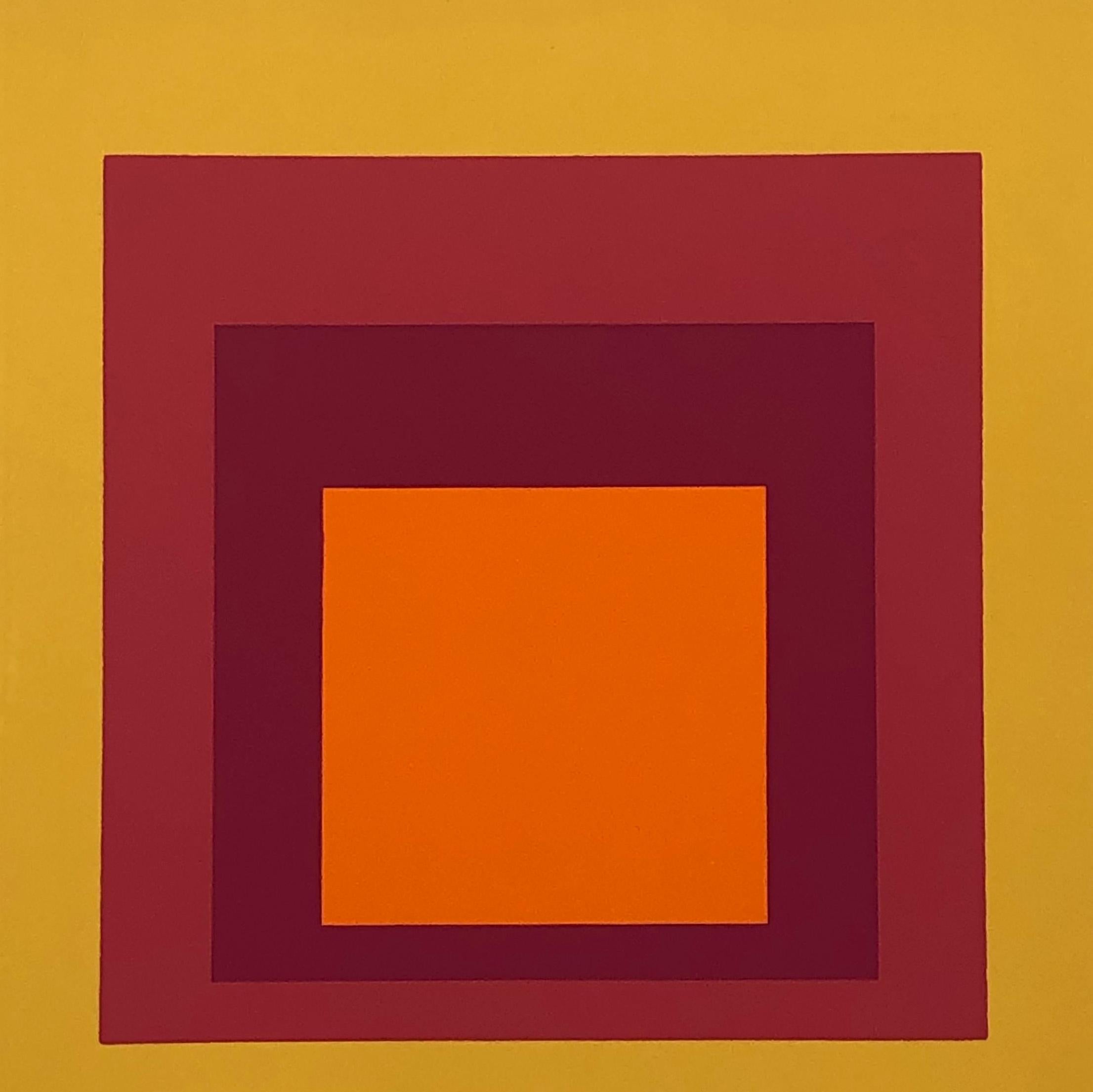 Josef Albers Homage to the Square screen-print 1977 (Josef Albers prints) 