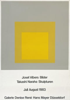 Josef Albers, Original 1983 Screen Print, Galerie Denise René Hans Mayer, Düssel