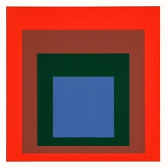 Josef Albers, Serigraph 'Study to Homage to the Square - Protected Blue 1977