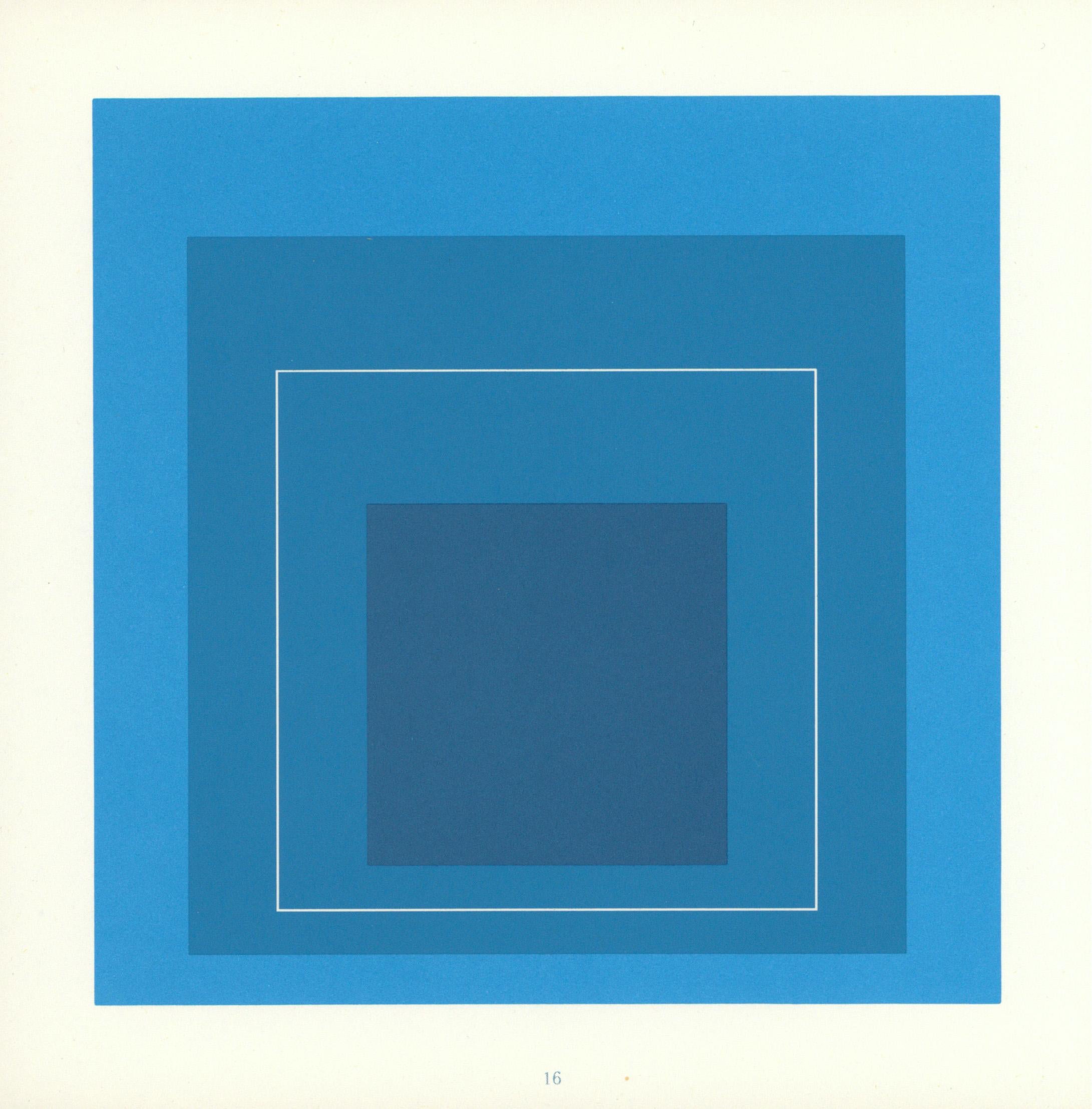 Josef Albers White Line Squares (portfolio of 8 announcements)  - Print by (after) Josef Albers