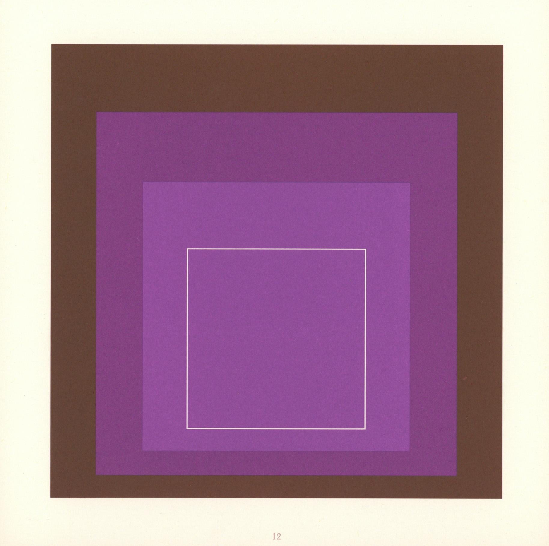 Josef Albers White Line Squares (portfolio of 8 announcements)  1