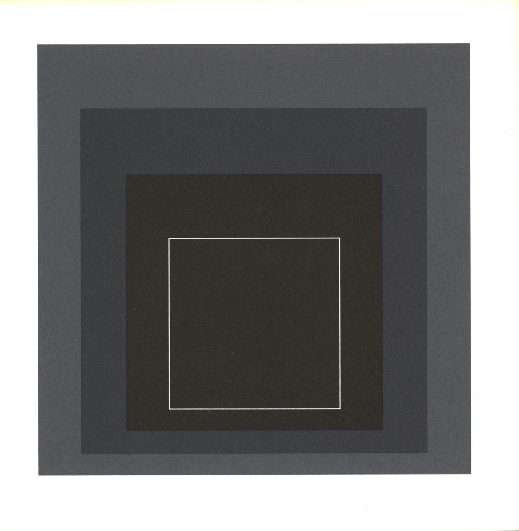 Weiße Linien Quadratische von Josef Albers (Set aus 6) (Zeitgenössisch), Print, von (after) Josef Albers