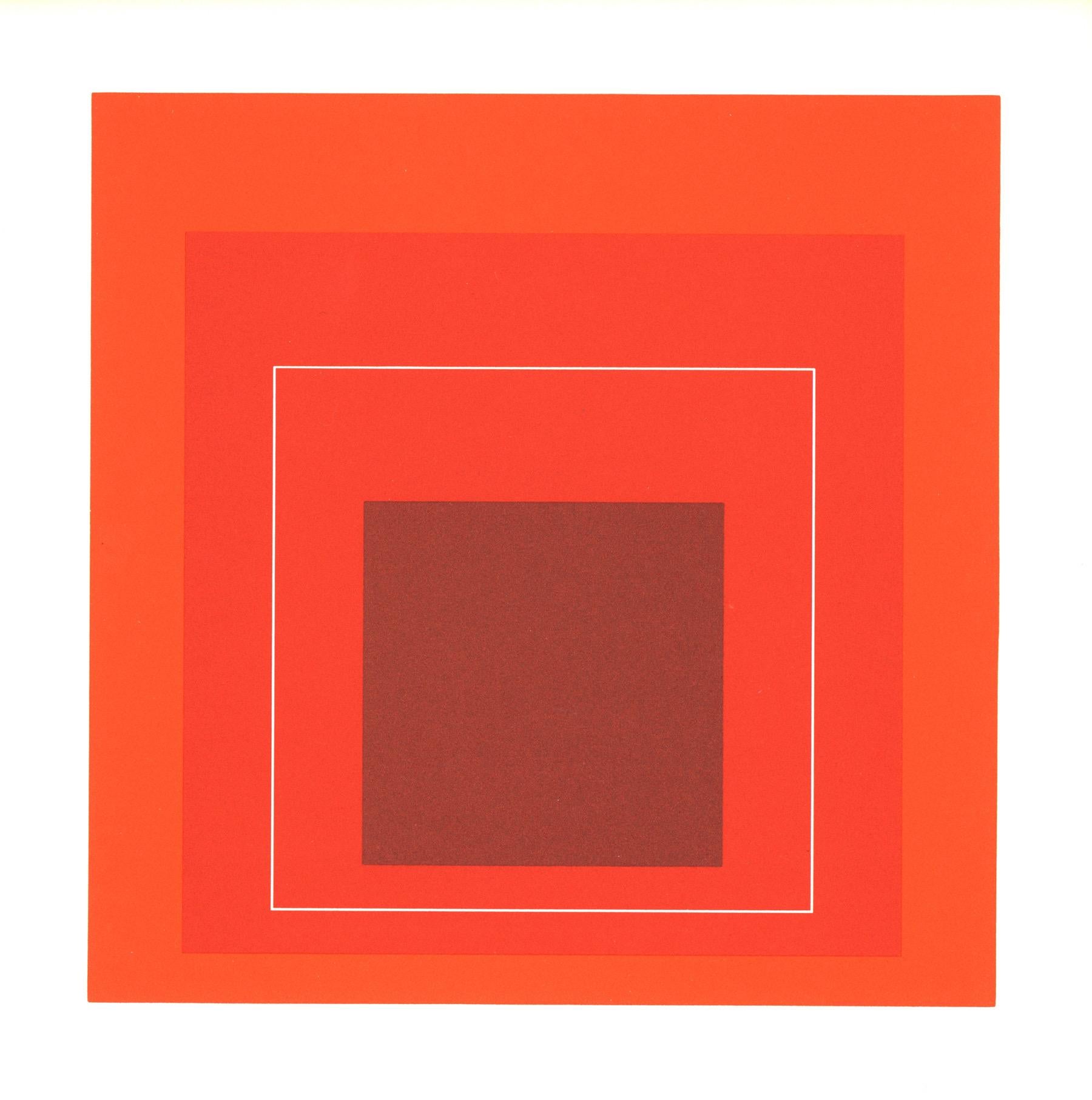Josef Albers White Line Squares (set of 6) For Sale 2