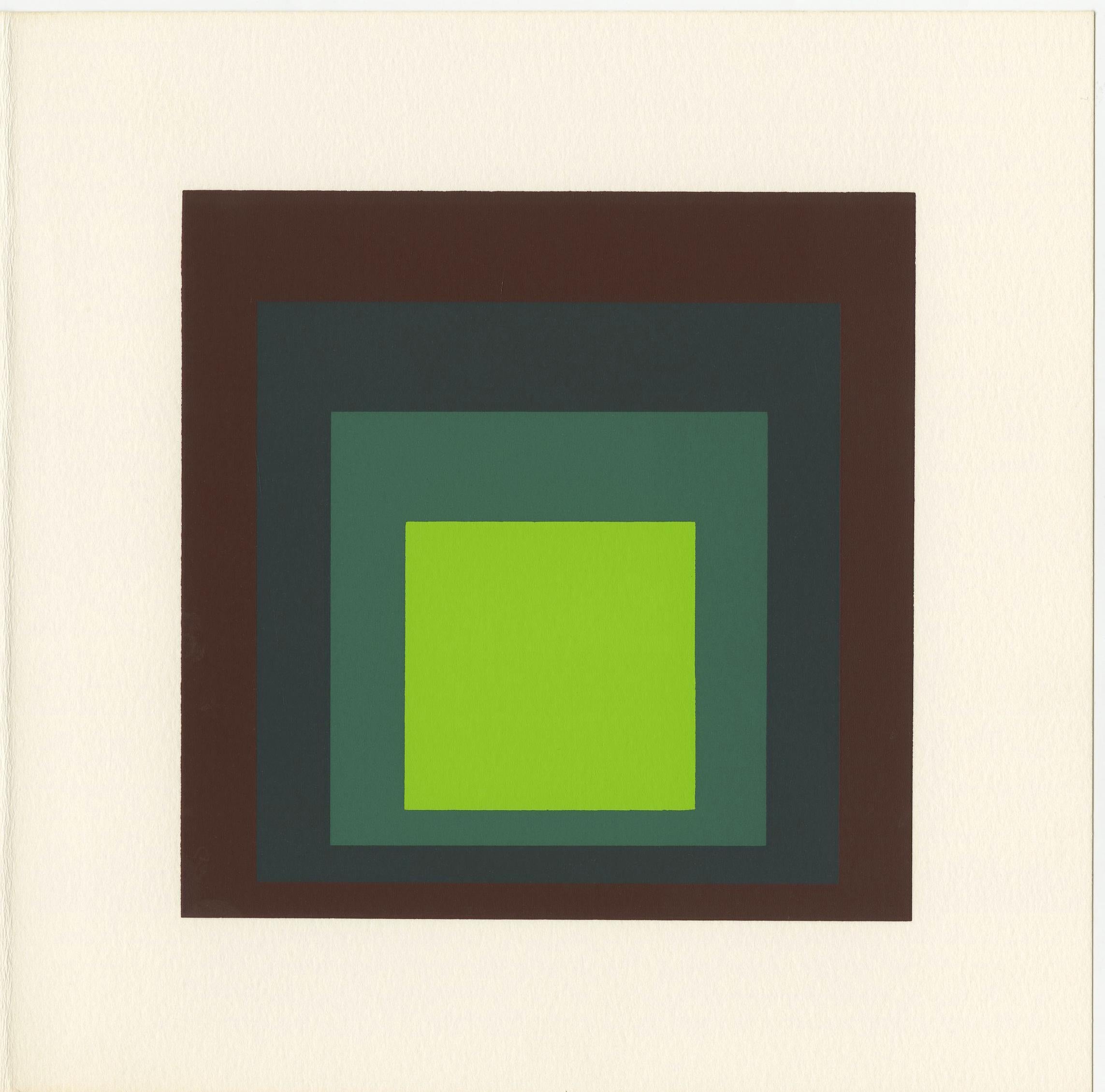 Prospectus for publication of I-S k - Print by (after) Josef Albers