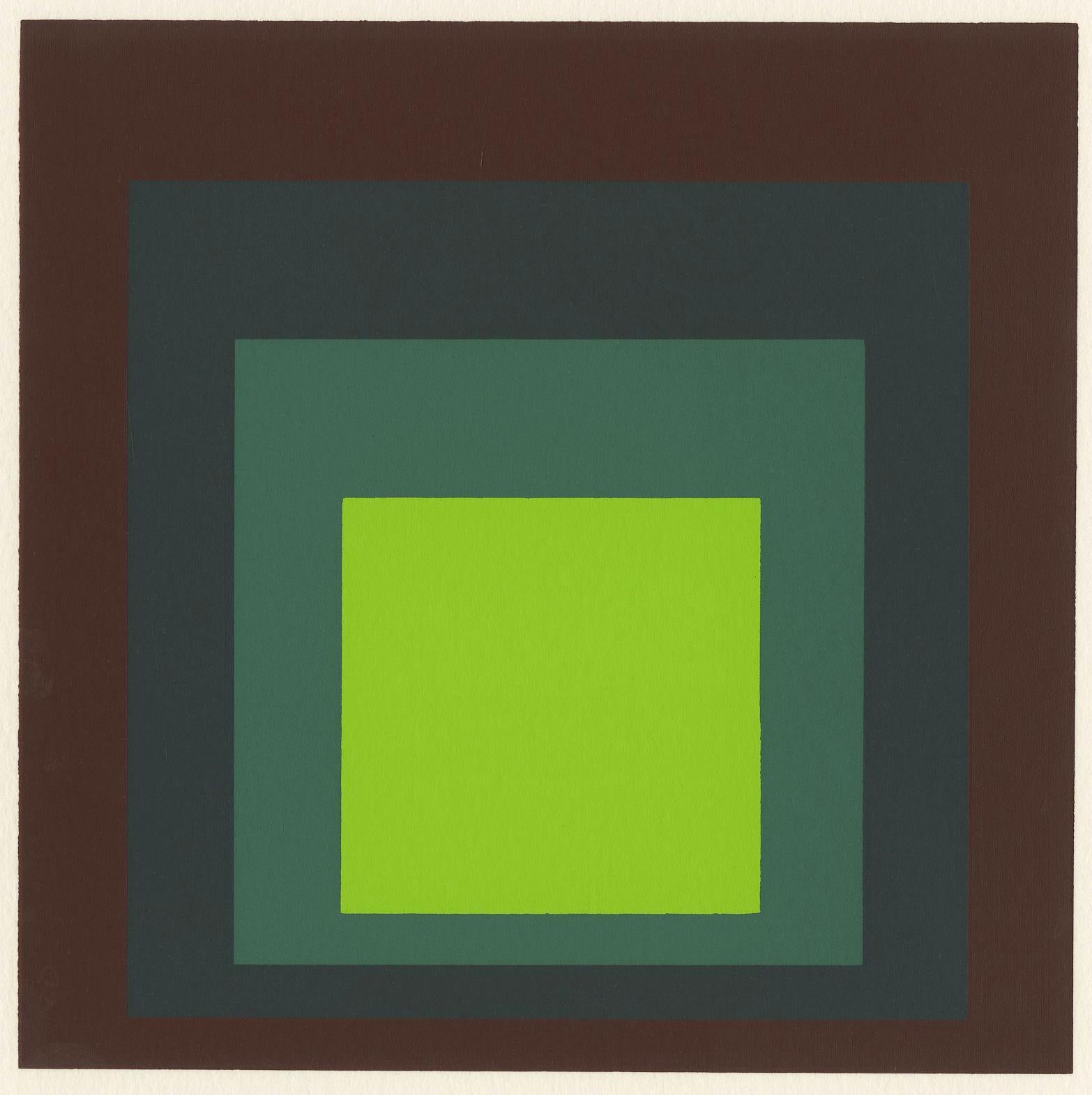 (after) Josef Albers Abstract Print - Prospectus for publication of I-S k