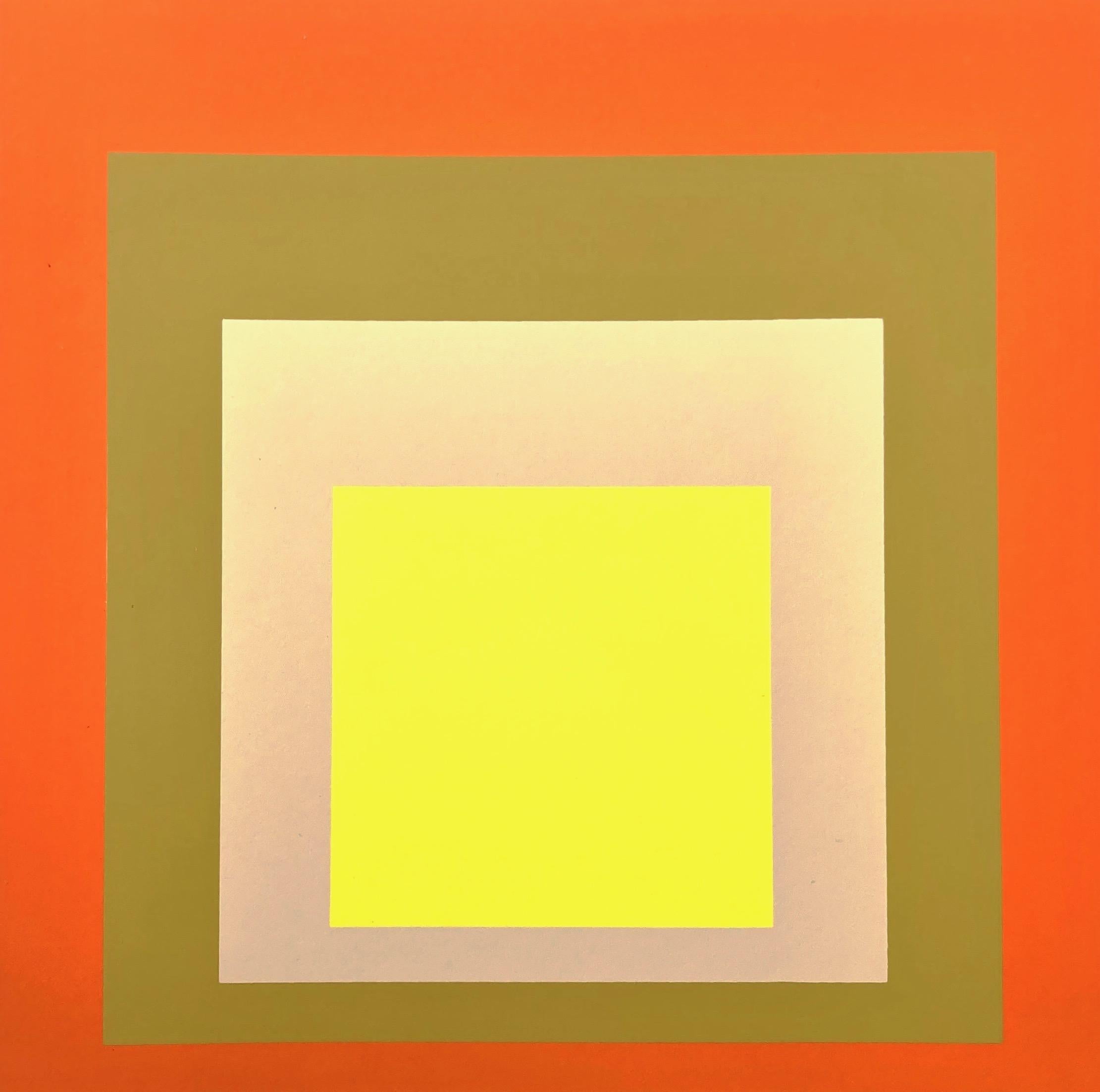 Josef Albers Study to Homage to the Square, 1977 - Abstract Geometric Print by (after) Josef Albers