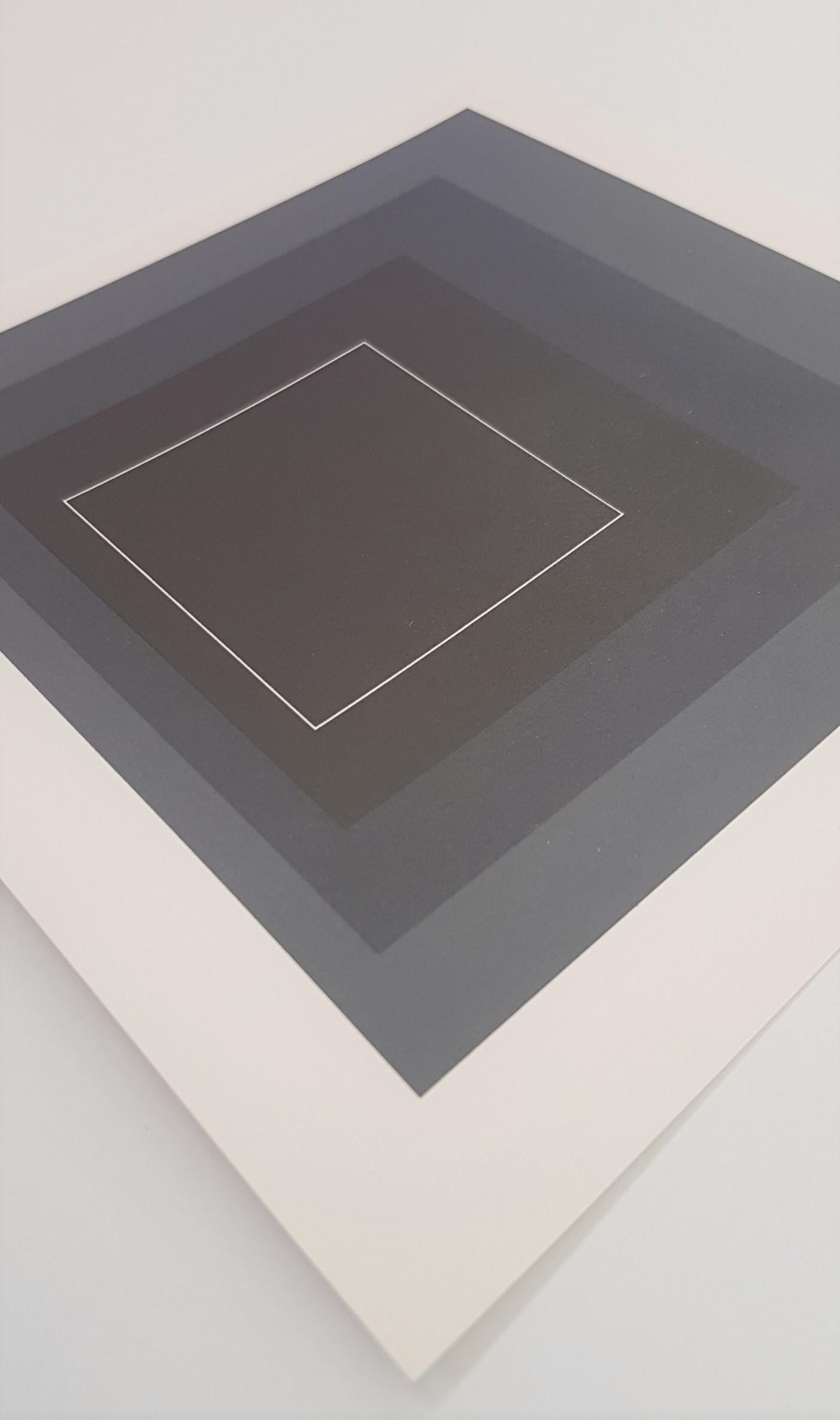 White Lines Squares - Print by (after) Josef Albers