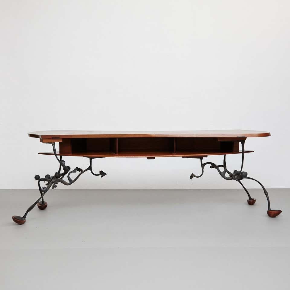 After Josep Maria Jujol Art Nouveau Counter Table, circa 1950 5