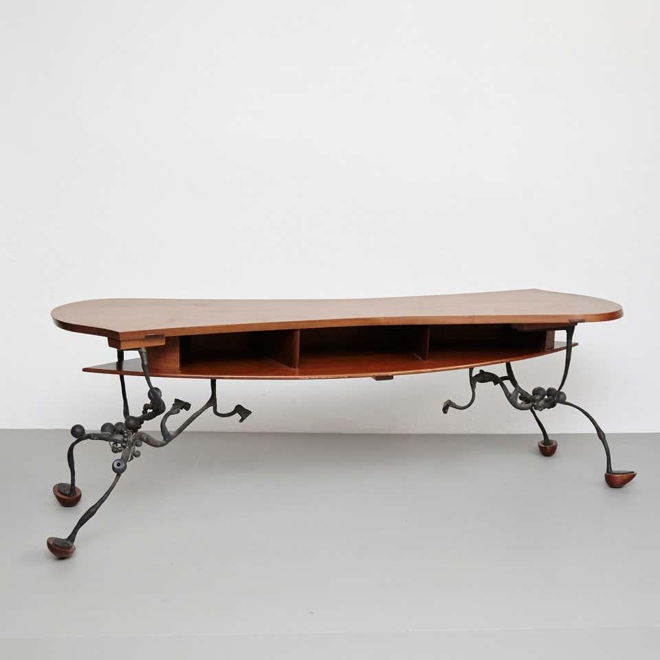 After Josep Maria Jujol Art Nouveau Counter Table, circa 1950 6
