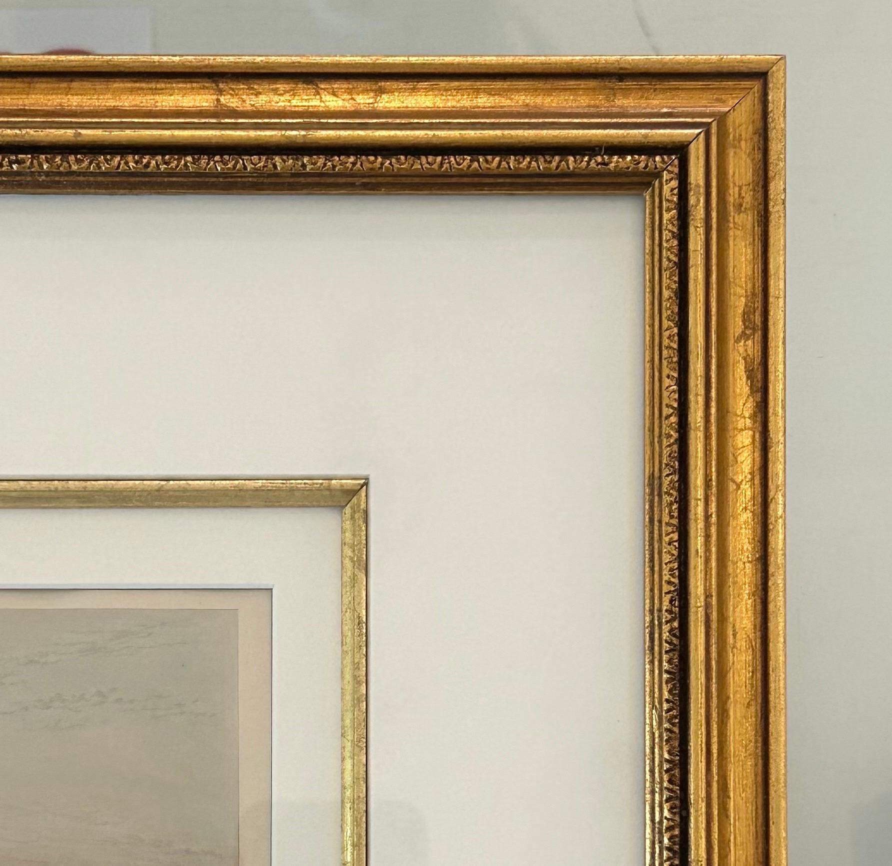 Gravure colorée à la main du 19e siècle d'après « La Rome antique » - Beige Interior Print par (After) Joseph Mallord William Turner