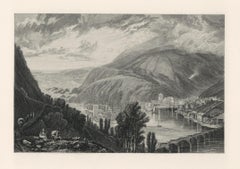 Antique "East and West Look" engraving