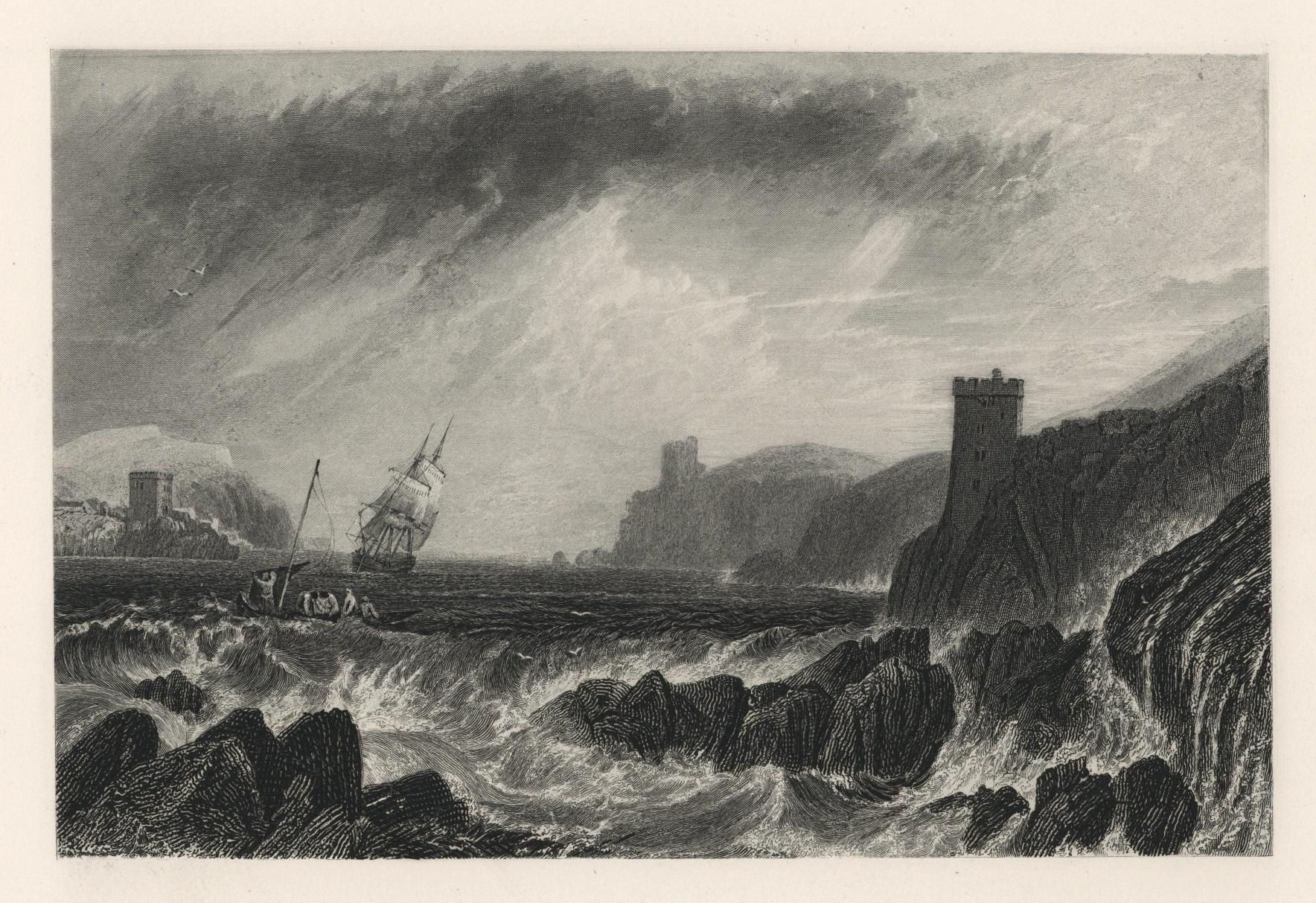 "Fowey" engraving - Print by (After) Joseph Mallord William Turner