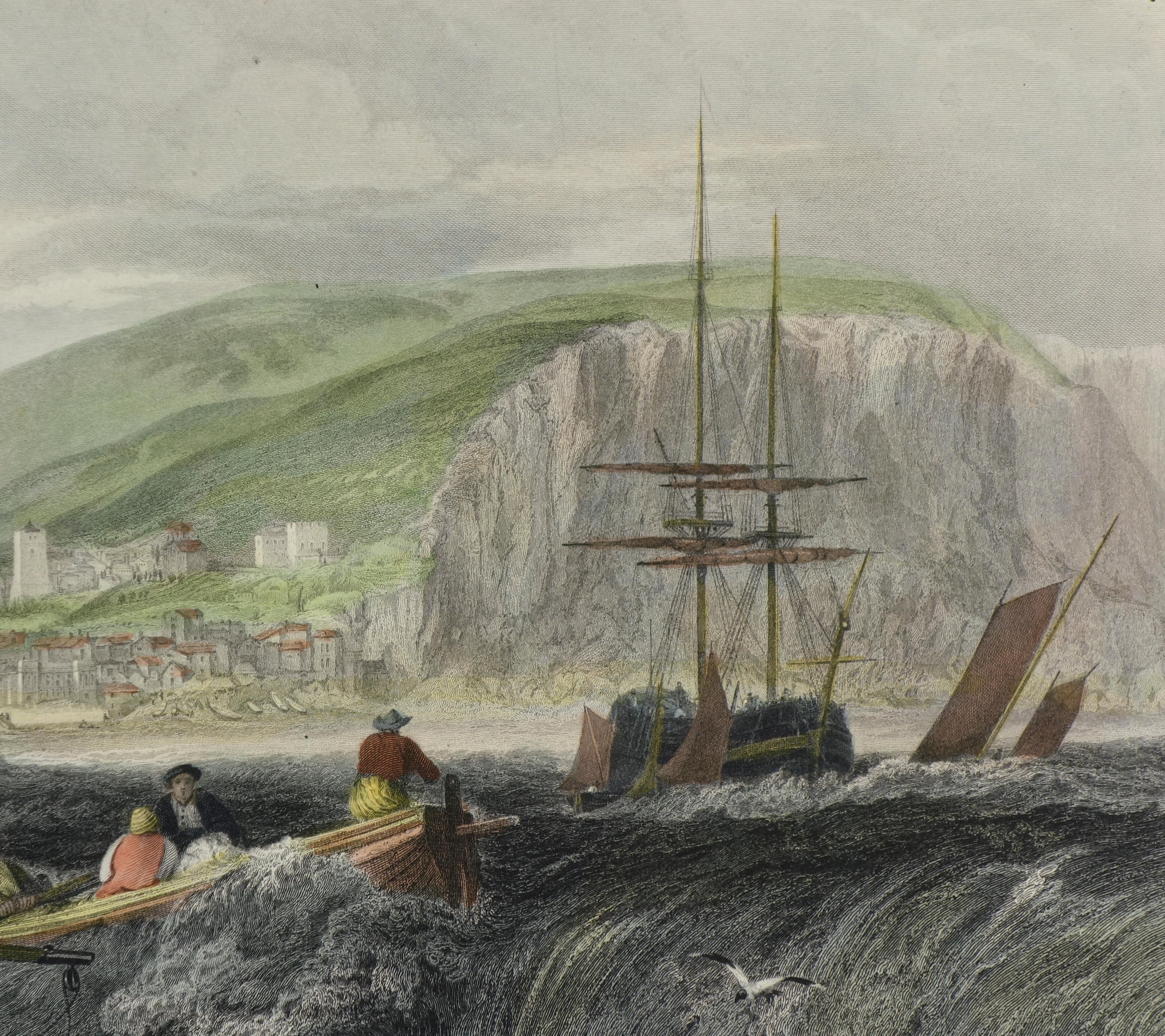 Port of Hastings - Realist Print by (After) Joseph Mallord William Turner