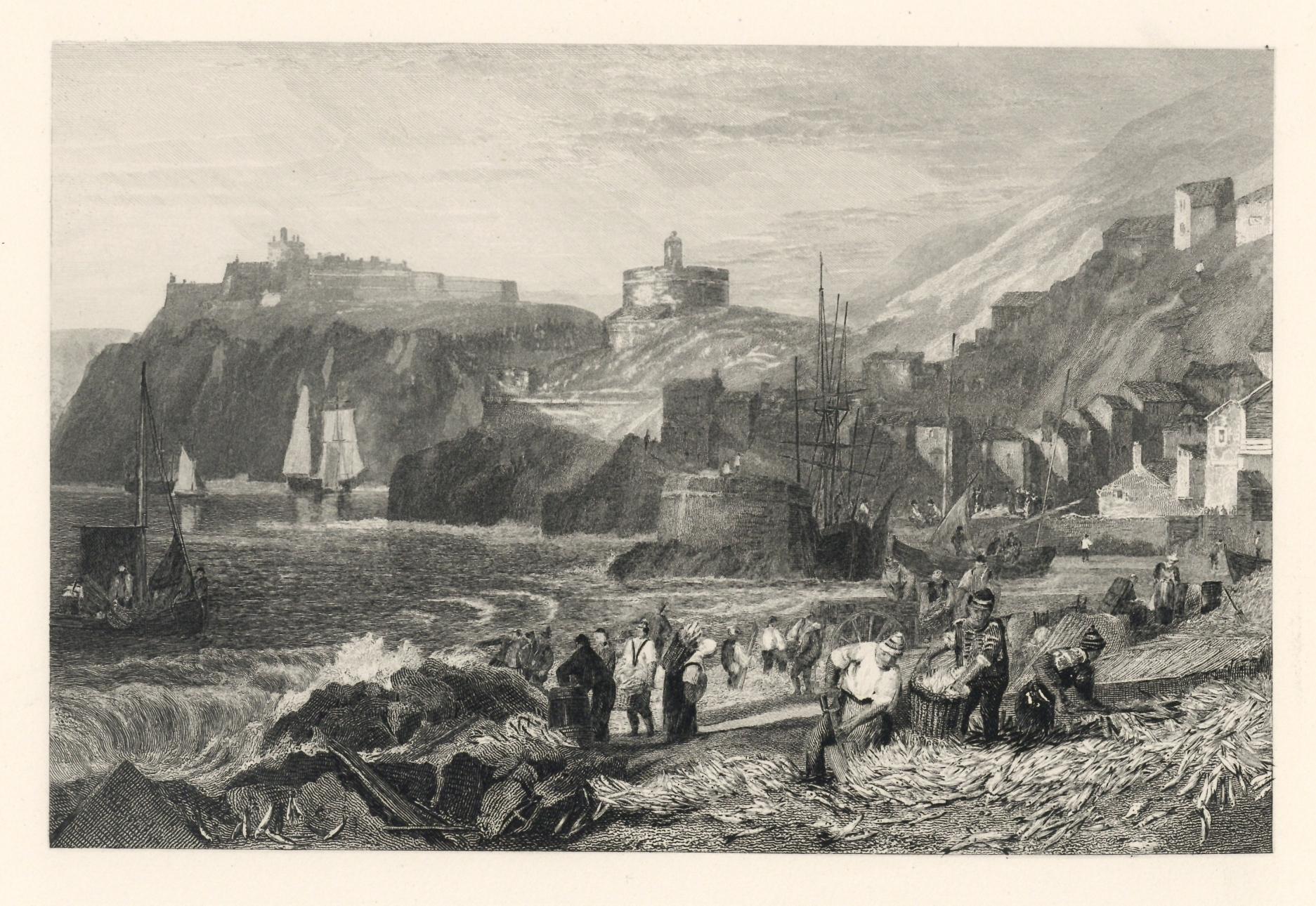 "St. Mawes, Cornwall" engraving - Print by (After) Joseph Mallord William Turner