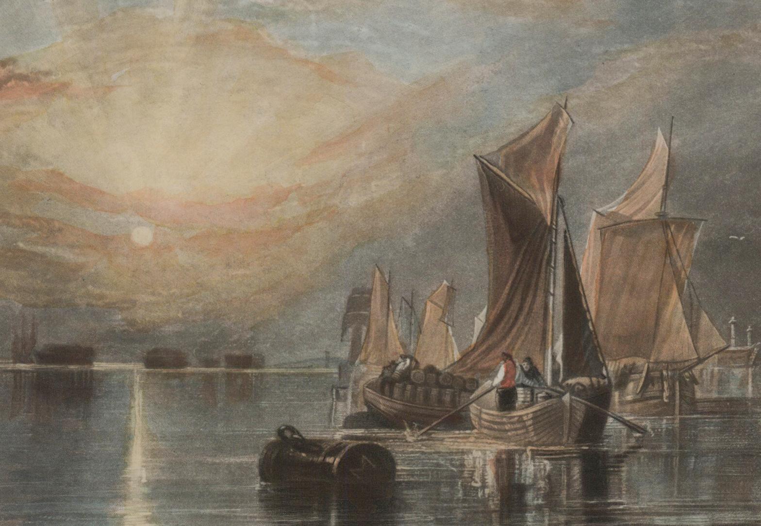 Stangate Creek on the River Medway - Romantic Art by (After) Joseph Mallord William Turner