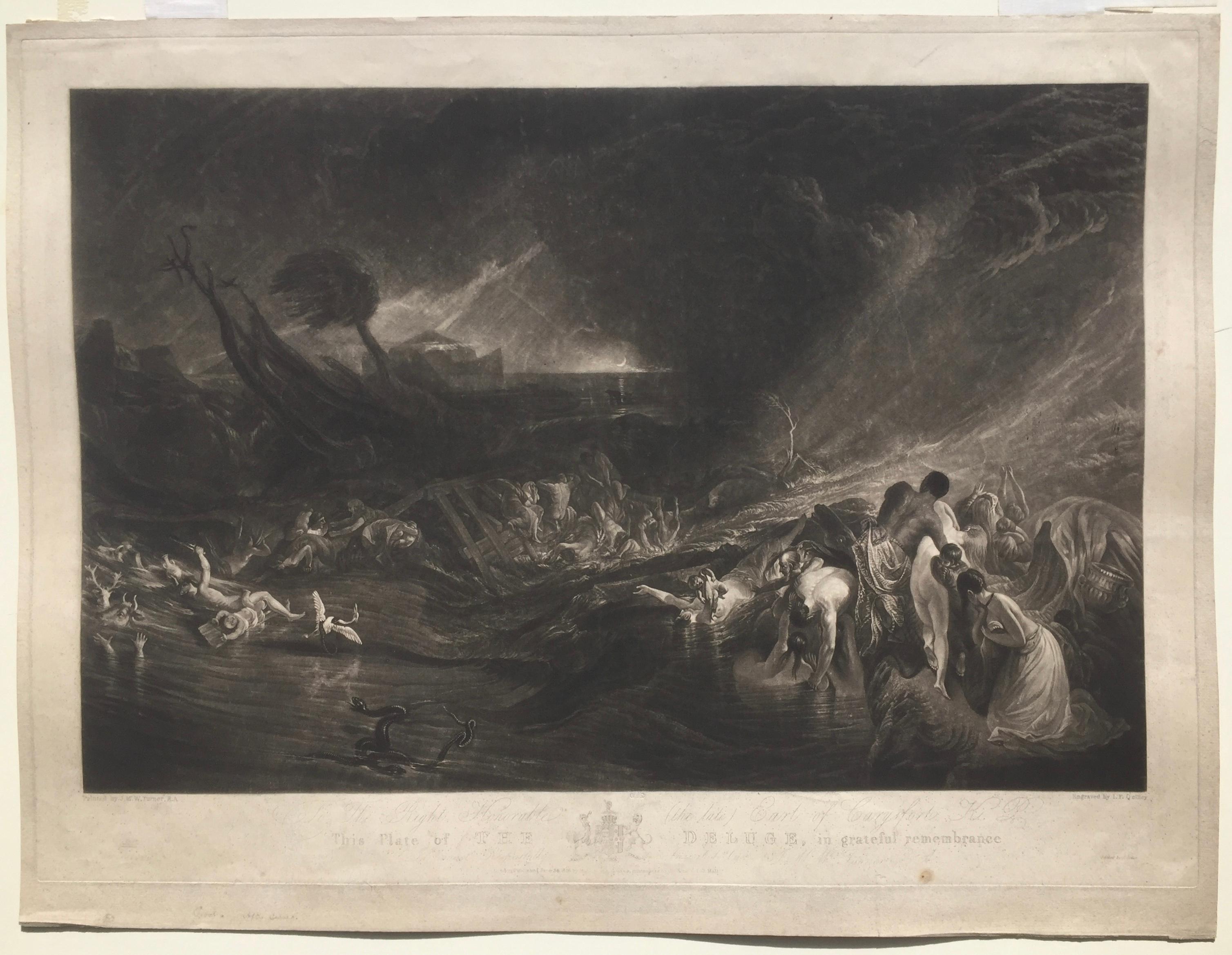 The Deluge –  JOSEPH MALLORD WILLIAM  TURNER (1775 - 1851) – Print von Joseph Mallord William Turner