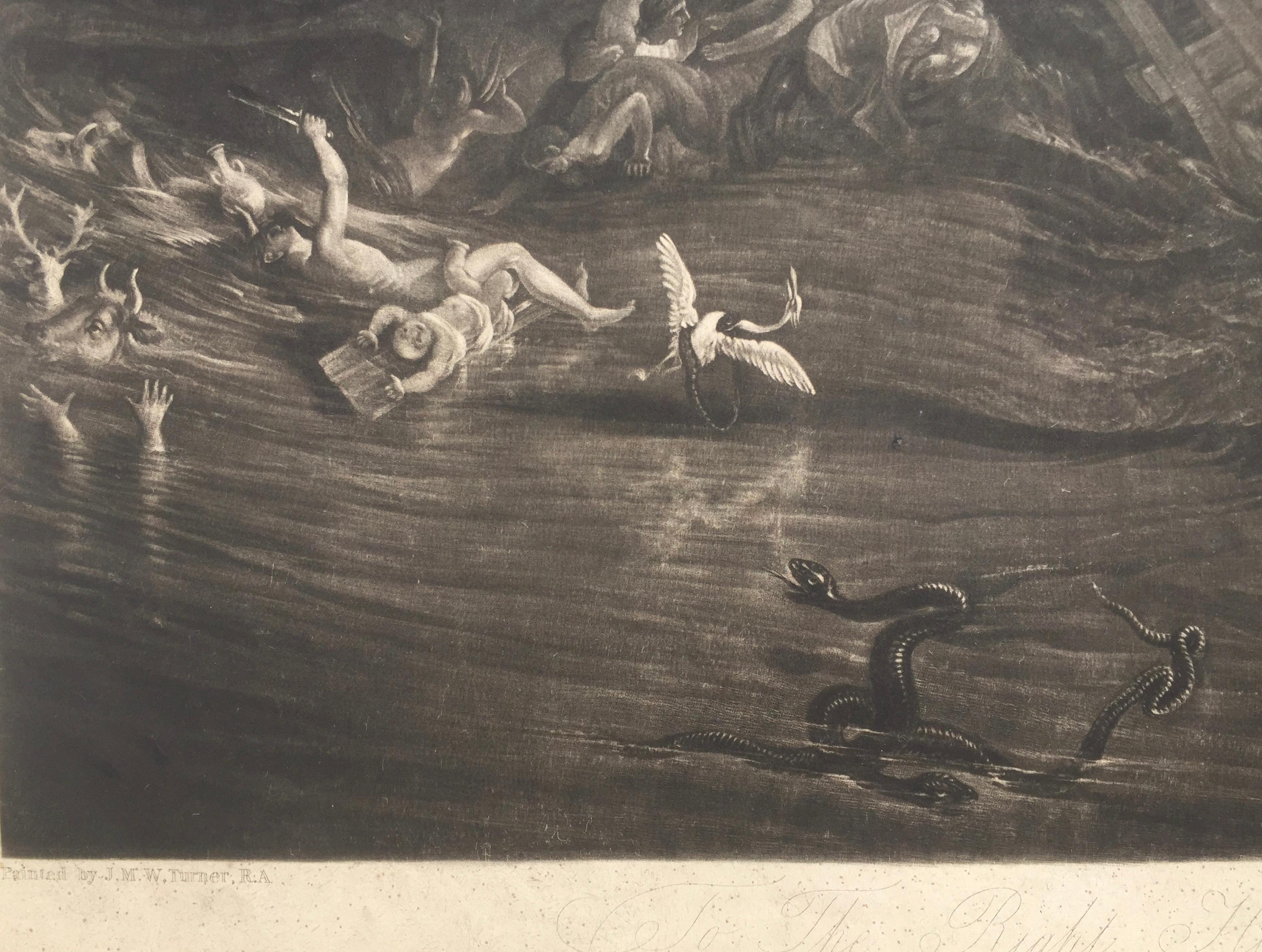 The Deluge –  JOSEPH MALLORD WILLIAM  TURNER (1775 - 1851) (Alte Meister), Print, von Joseph Mallord William Turner