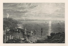 Antique "Torbay from Brixham Quay" engraving