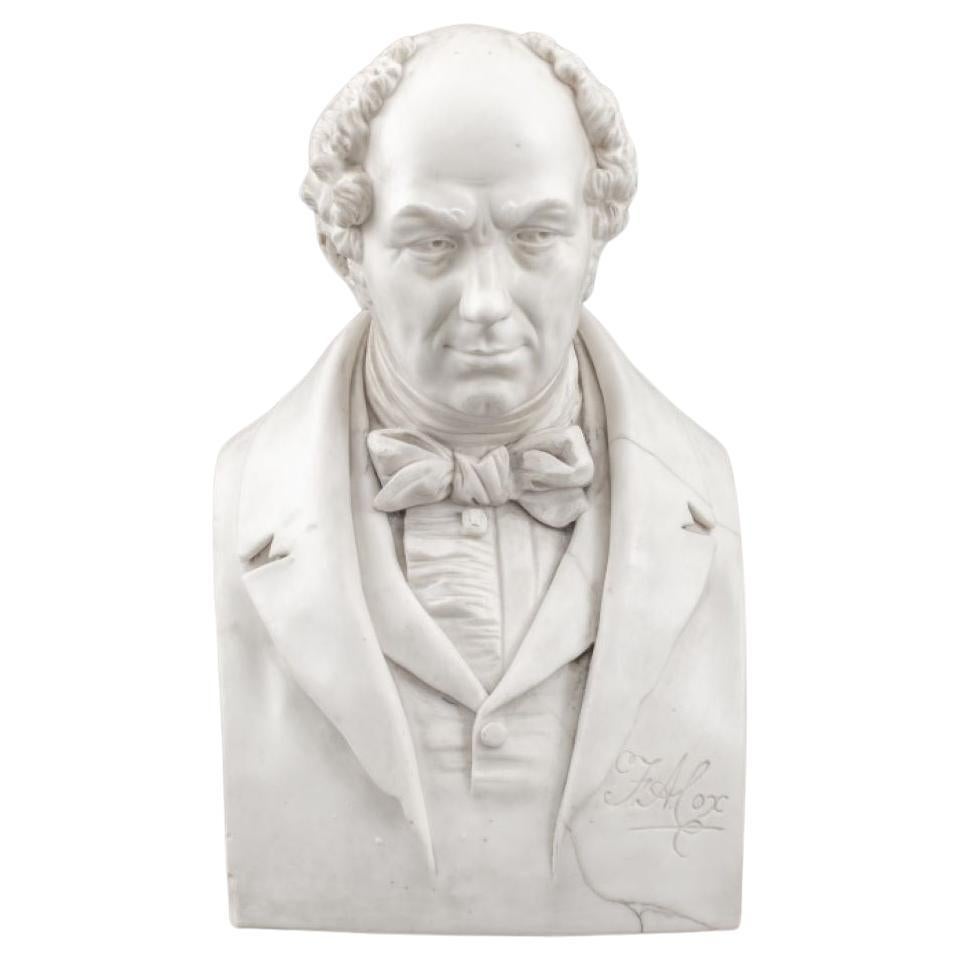 After Joseph Pitts, Parian Bust of F.A. Cox, 1854 For Sale