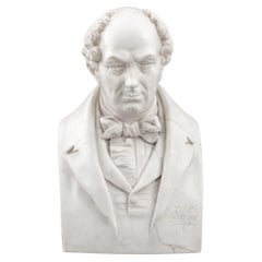 Vintage After Joseph Pitts, Parian Bust of F.A. Cox, 1854