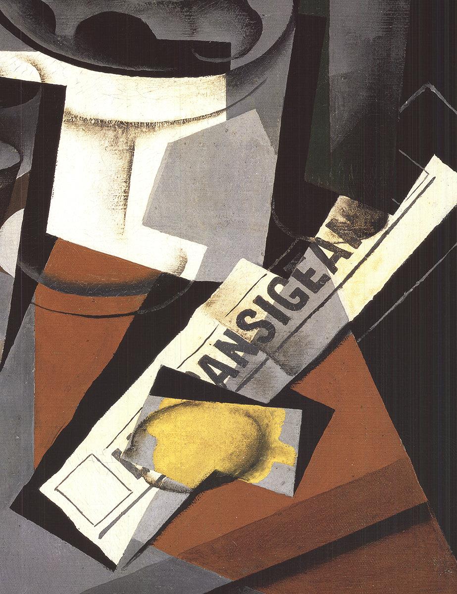 Juan Gris Stillleben mit Zeitung Vintage Kubismus – Print von (after) Juan Gris