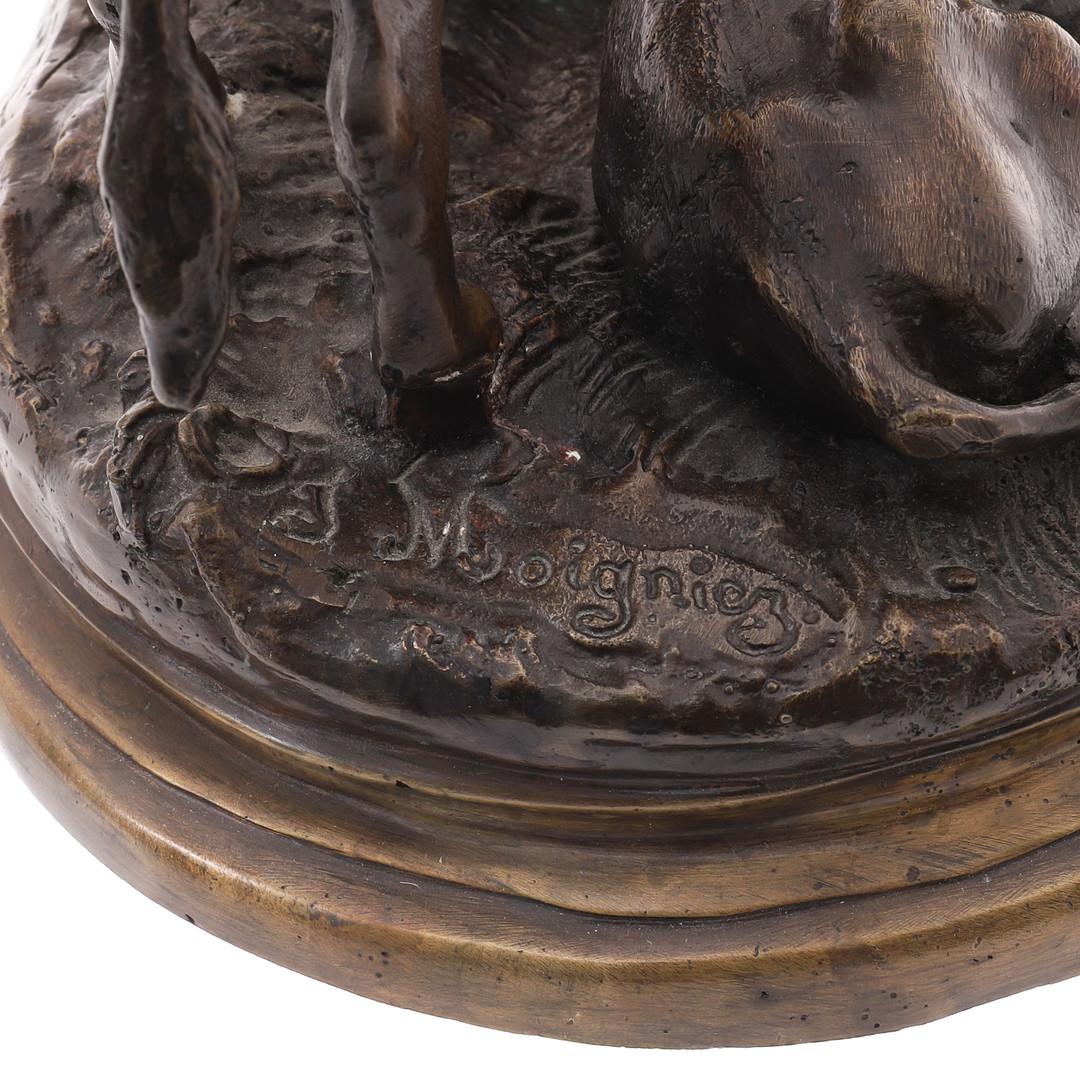 Dekorative Bronzefigur eines Stiers, Deko-Objekte nach Jules Moigniez  im Zustand „Hervorragend“ im Angebot in Hampshire, GB