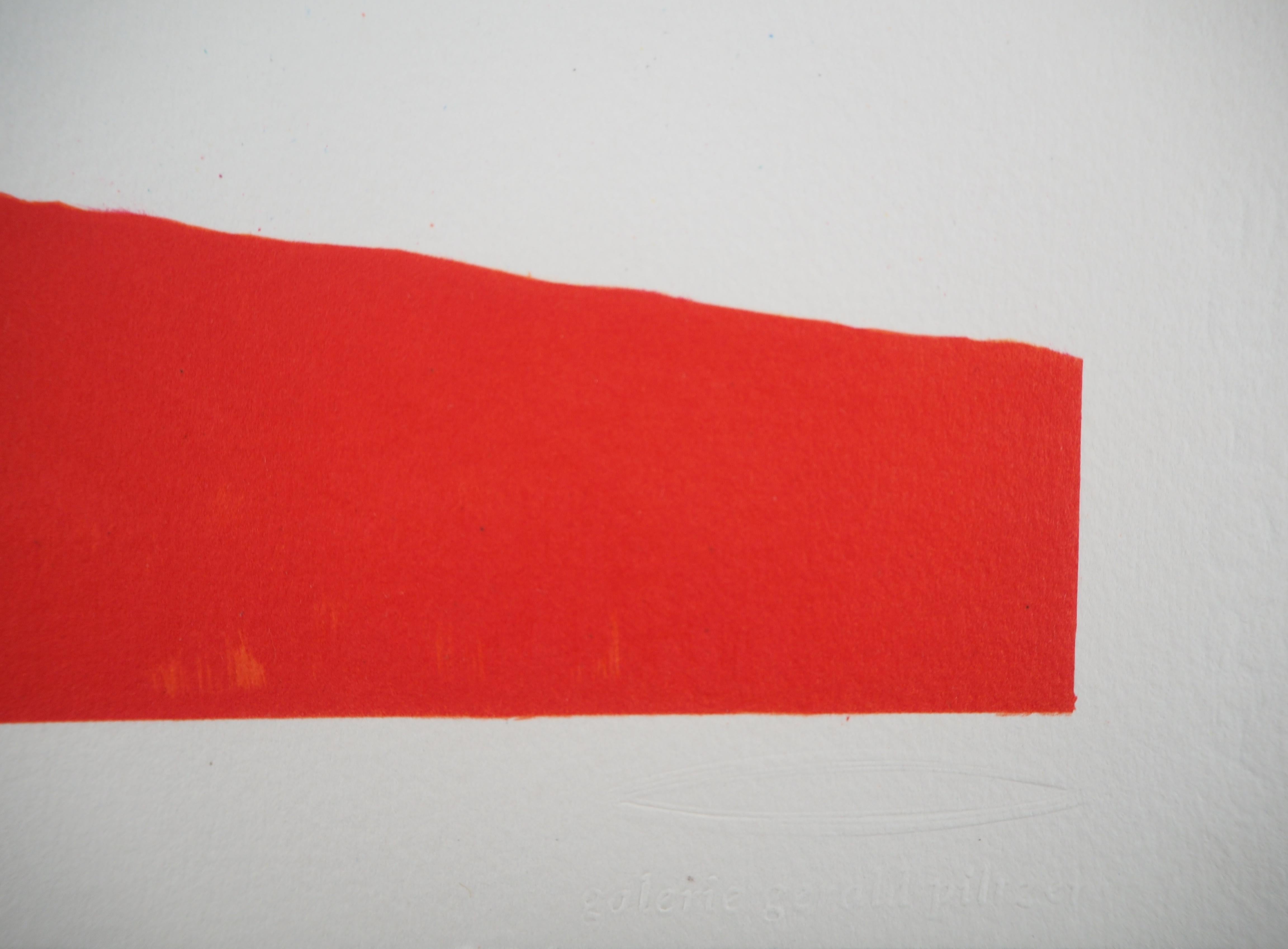Man in the Fields - Lithograph (Mourlot) - Modern Print by (after) Kazimir Malevich