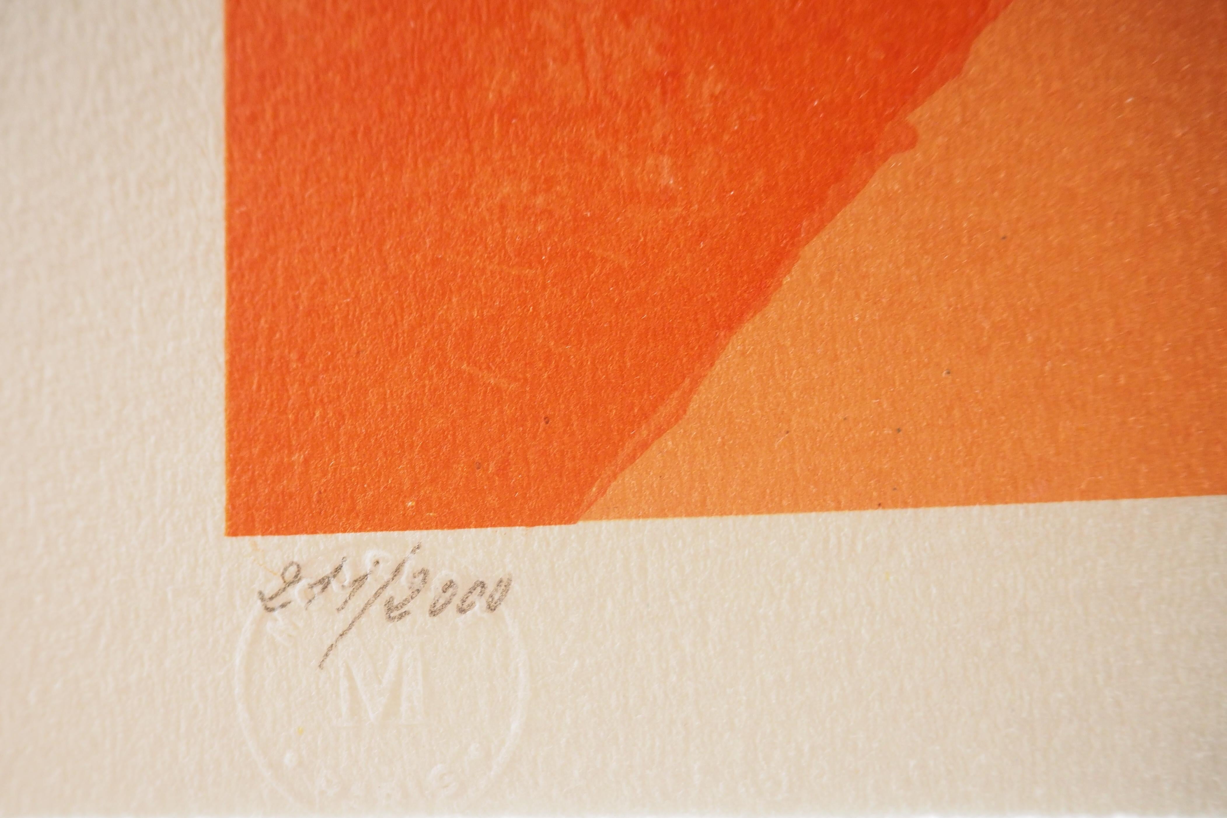 Kazimir Malevich (after)
Man in the Fields

Lithograph 
Printed in Mourlot workshop
Numbered / 2000
On Arches vellum 75 x 54 cm (c. 30 x 22 in)
Created for the  Saint Petersbourg State Museum and authenticated with the blind stamps of Mourlot, the