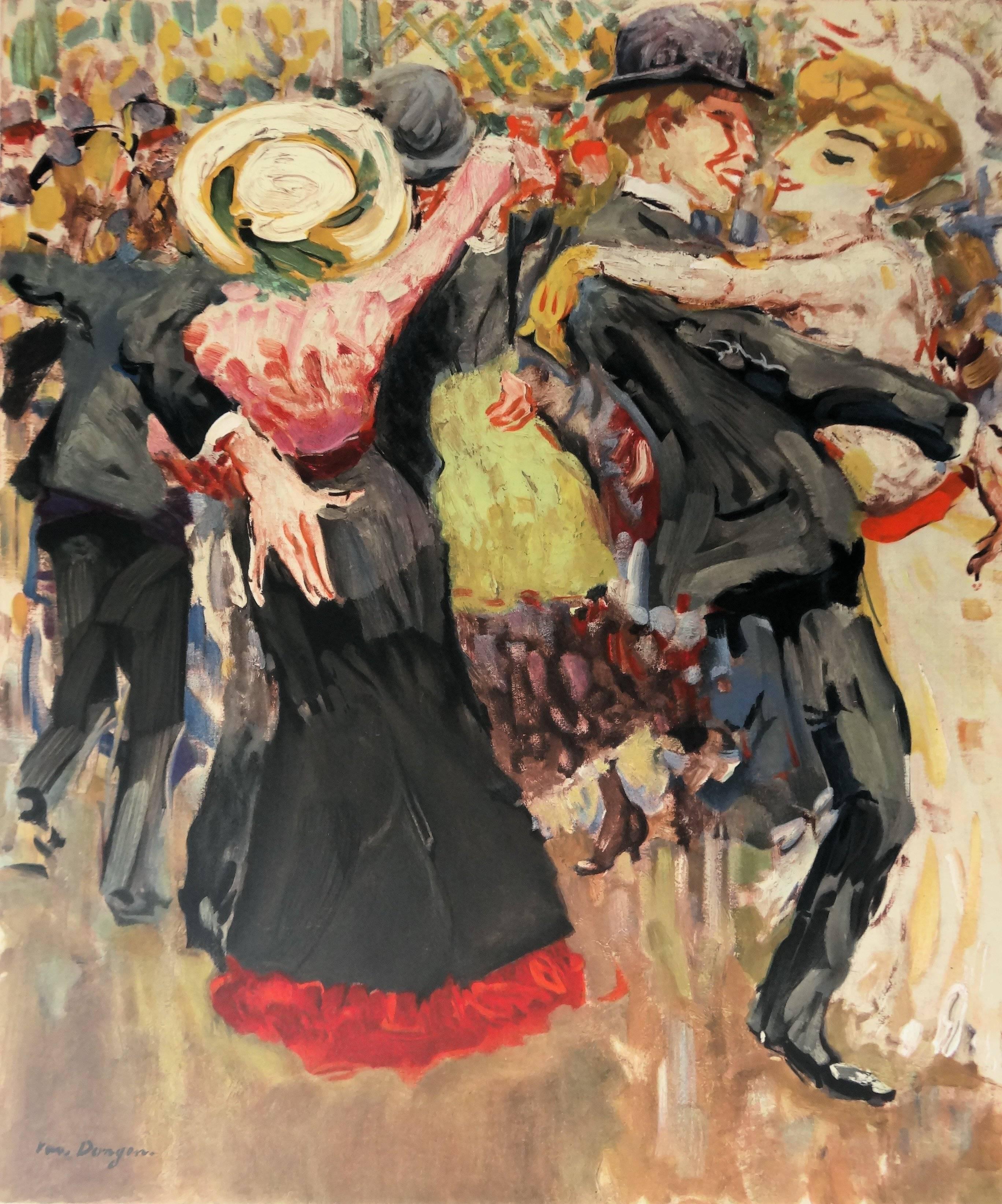 Hommage à Renoir : Dansant à Moulin de la Galette - Lithographie, 1972 - Fauvisme Print par (After) Kees van Dongen