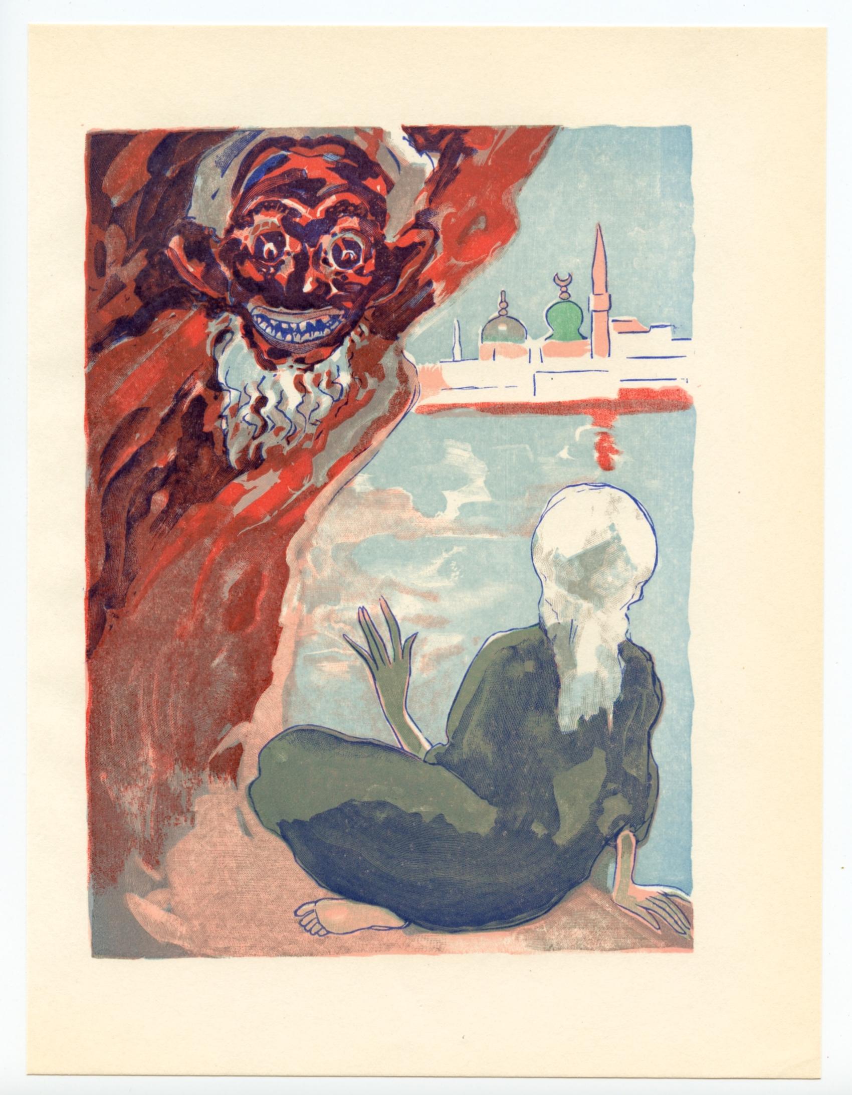incisione su legno per Mille Wood - Print di (After) Kees van Dongen
