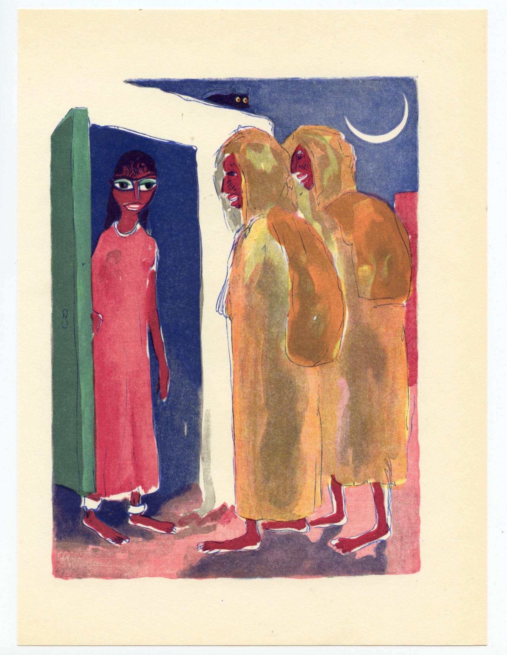 incisione su legno per Mille Wood - Print di (After) Kees van Dongen