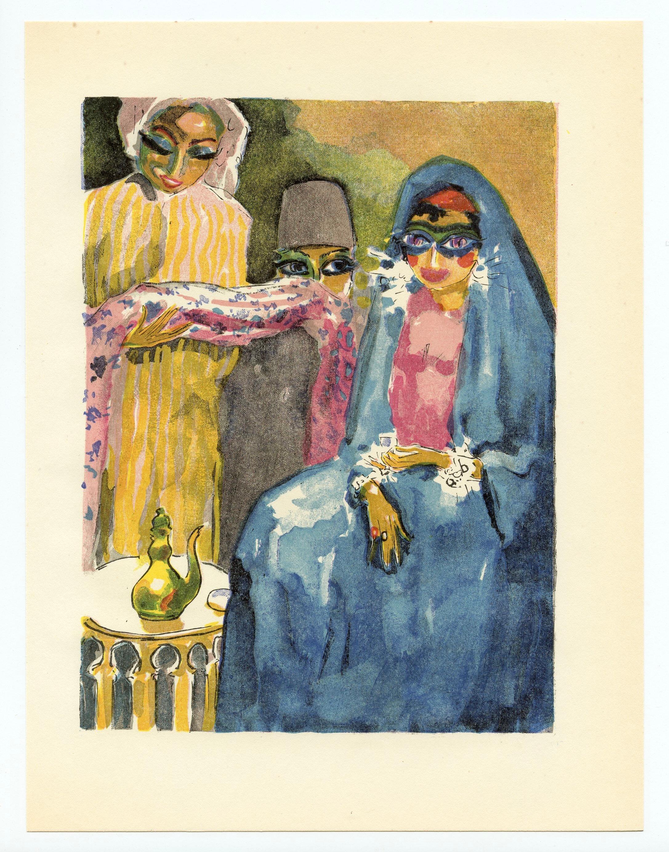 Holzstiche für Mille Nuits – Print von (After) Kees van Dongen