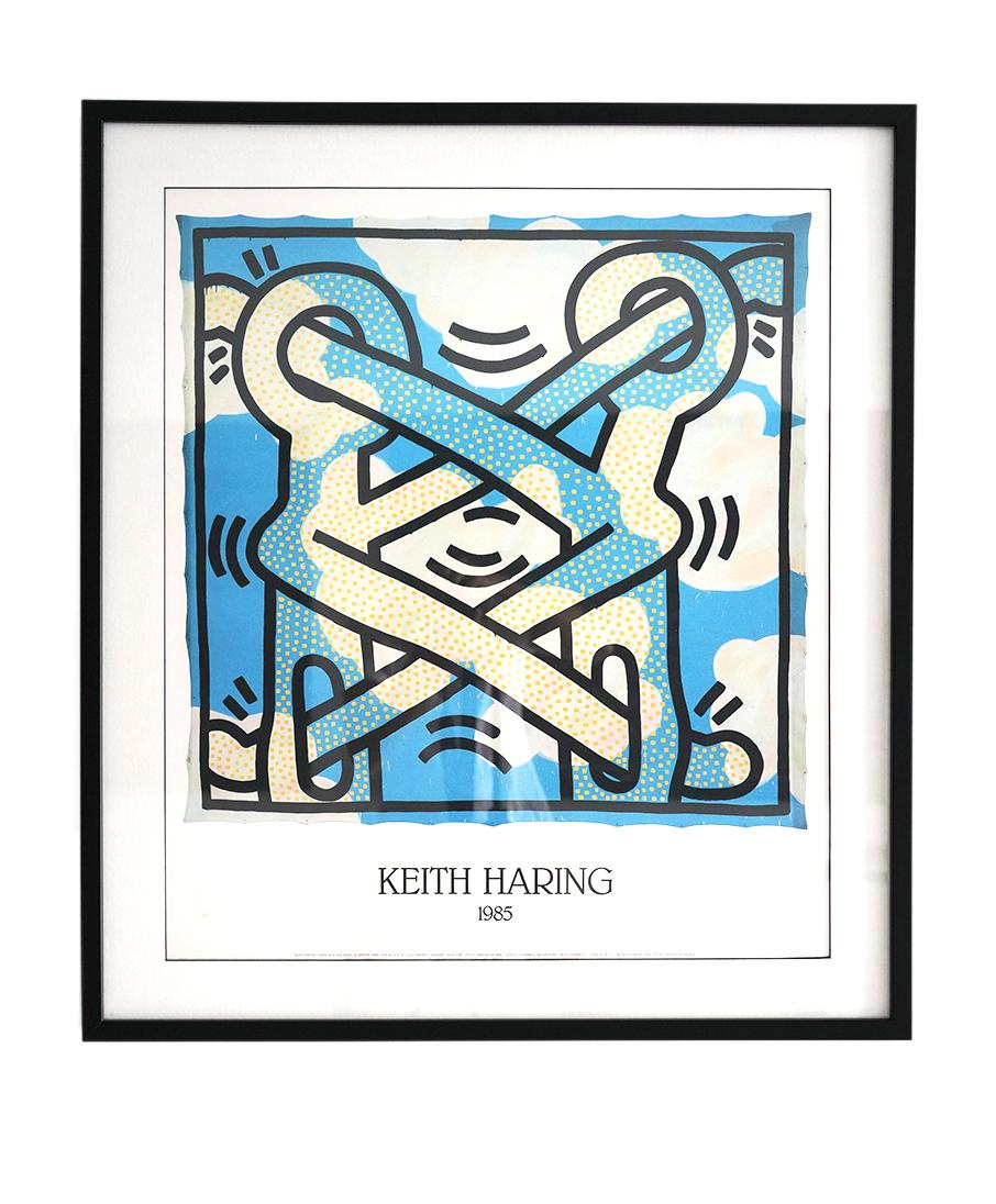 (after) Keith Haring Figurative Print - 1985 Art Attack on Aids