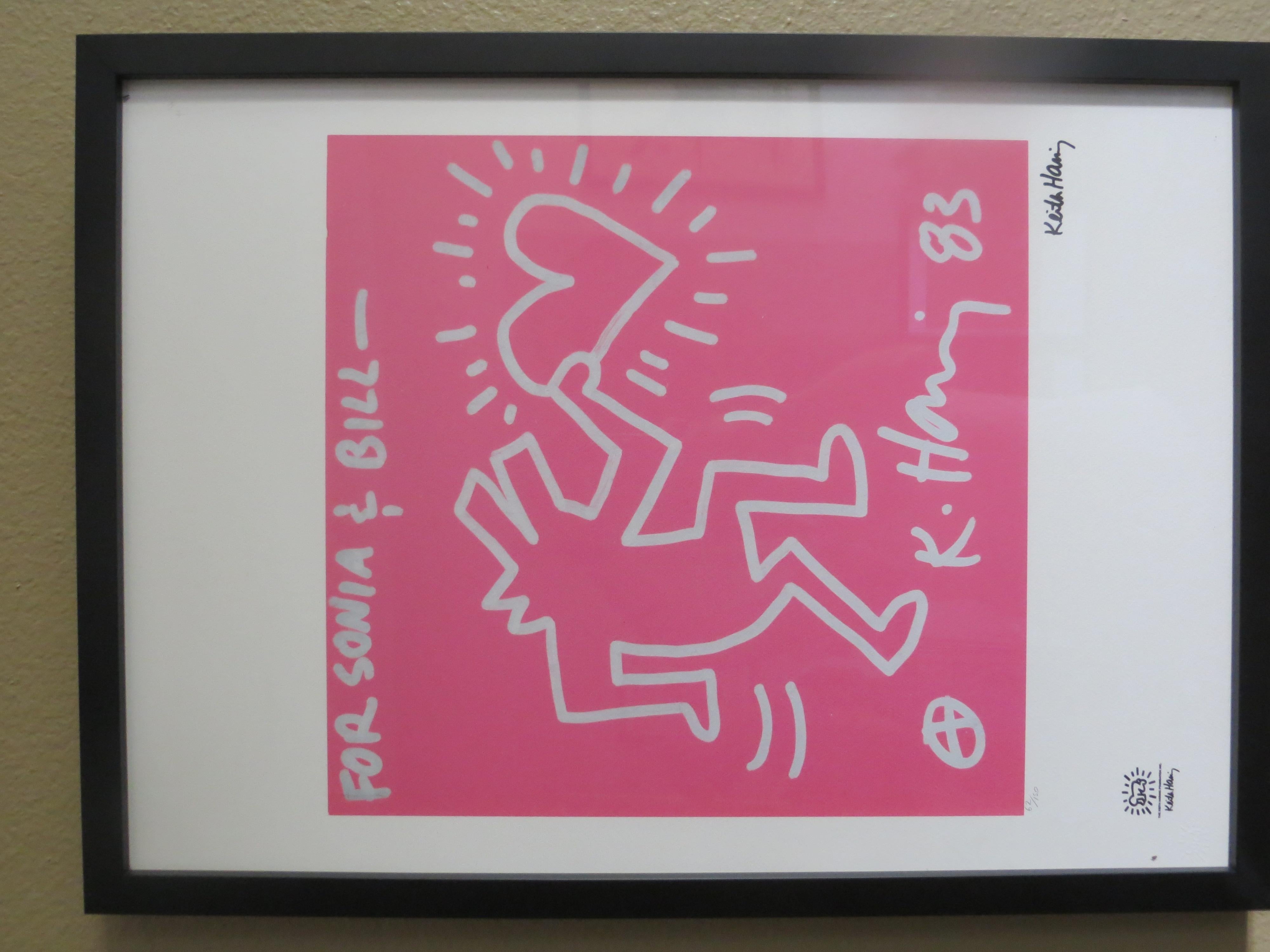   After Keith Haring,  Lithograph, Numbered 62 /150 - Print by (after) Keith Haring
