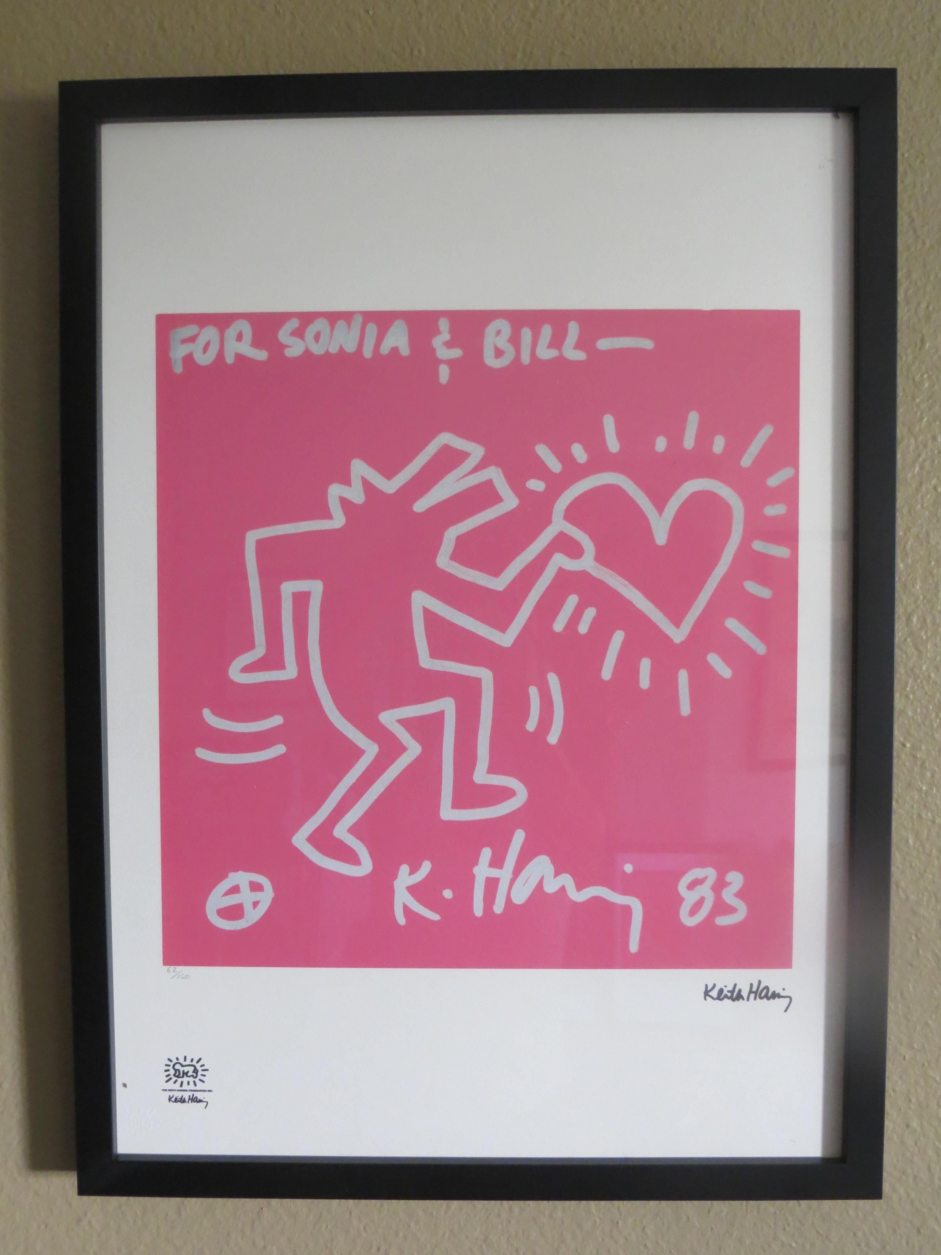(after) Keith Haring Print -   After Keith Haring,  Lithograph, Numbered 62 /150