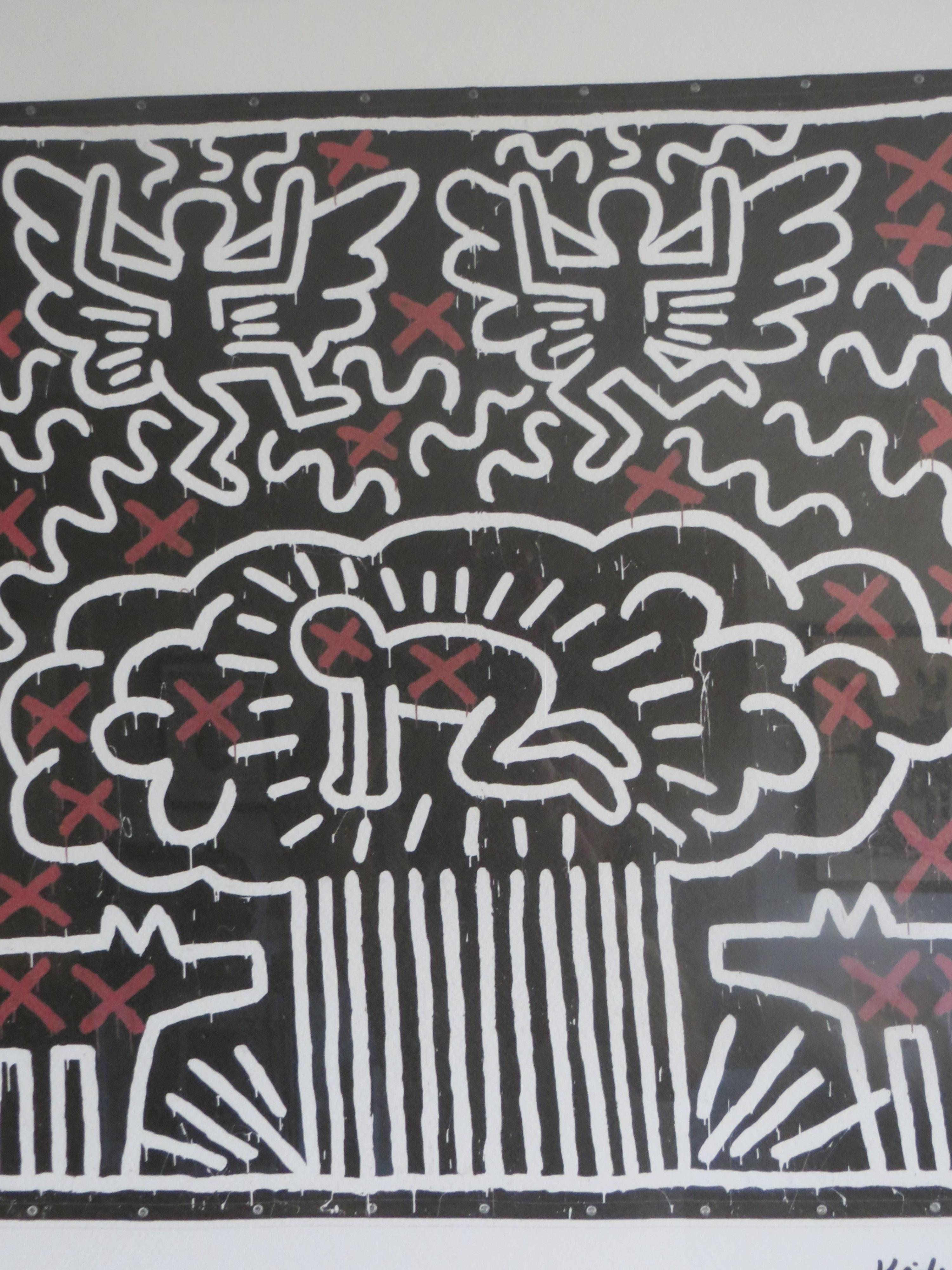   D'après Keith Haring, lithographie, numérotée 95/150 - Pop Art Print par (after) Keith Haring