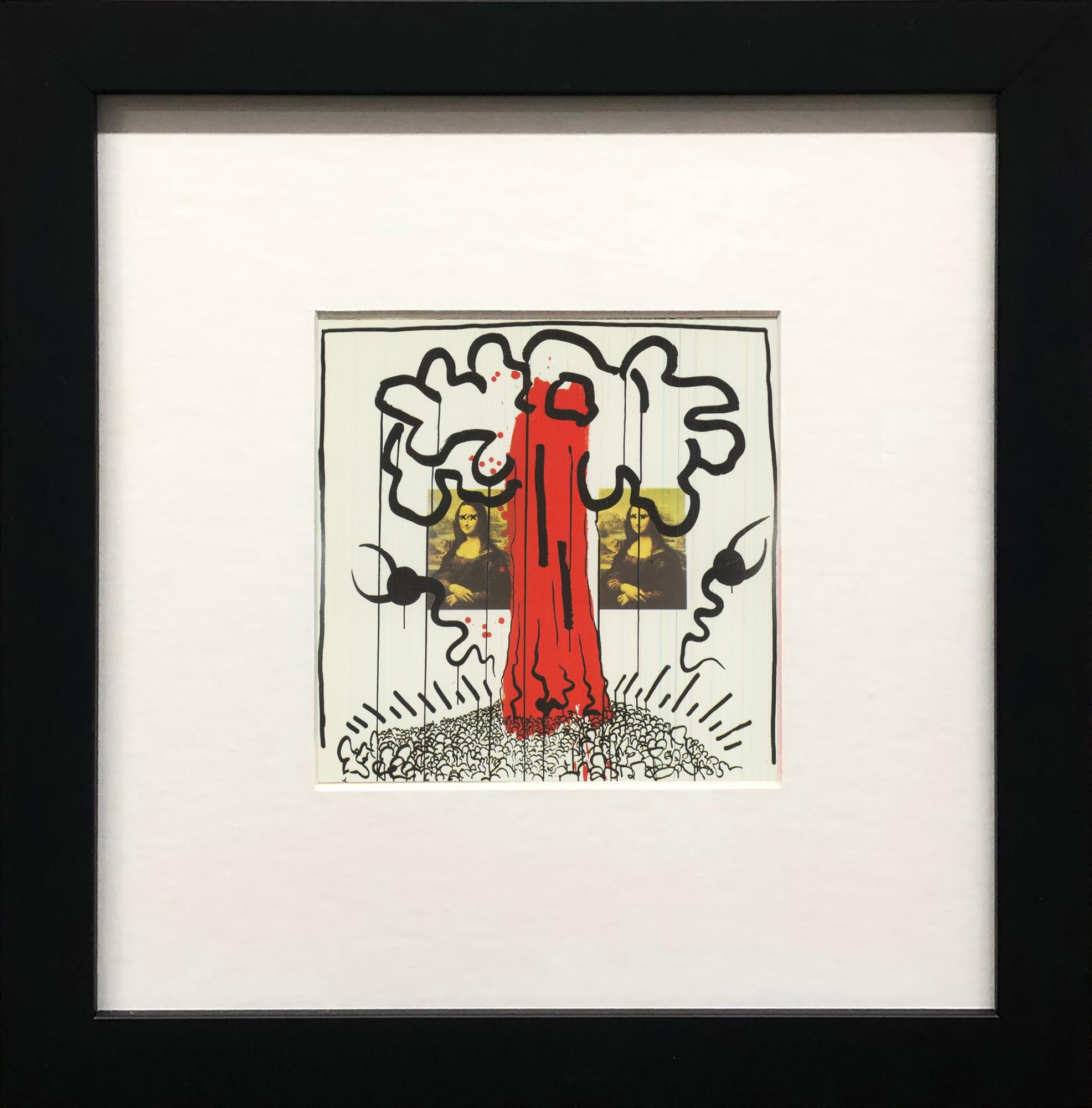 Apocalypse X Offset Print, Framed Pop Art, 1980s Rare Collectible