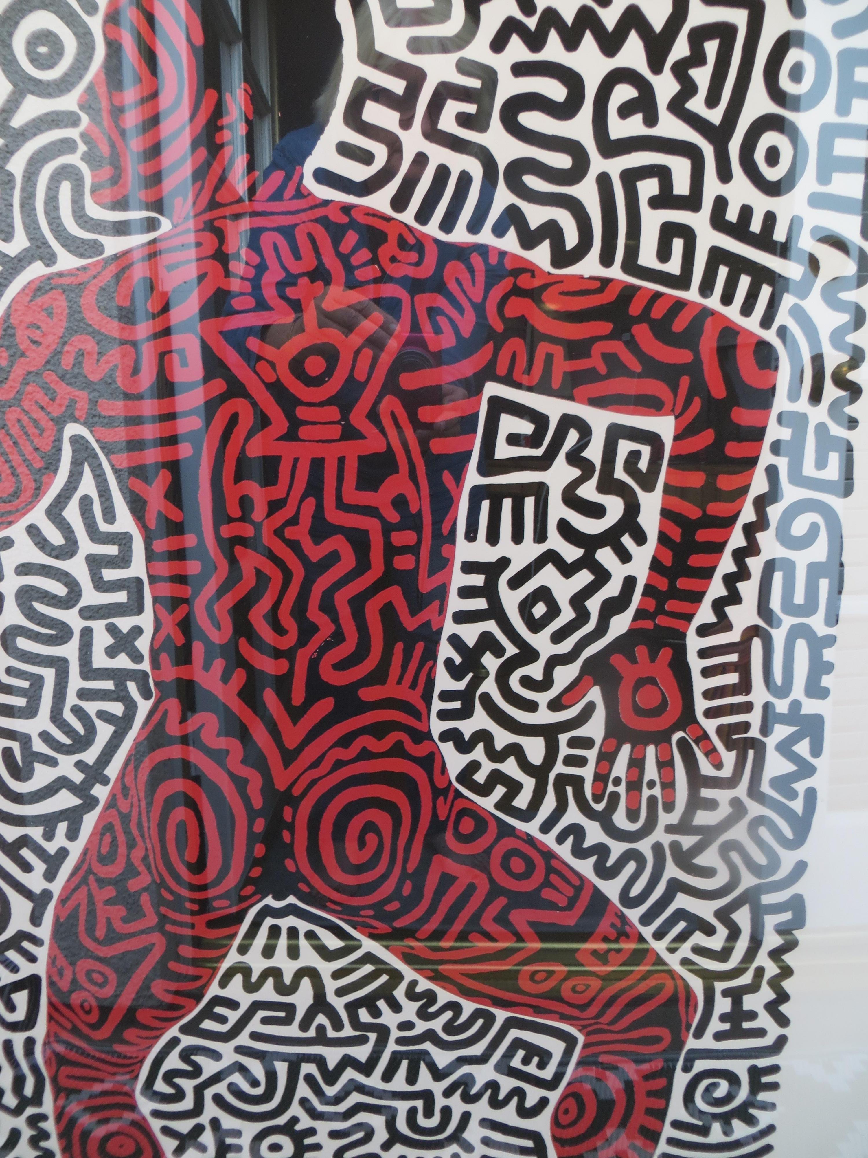 Artwork screem  print by Keiith Haring.
Artistic director, choreographer, and dancer Bill T. Jones has devoted his career to expanding the parameters of dance. The tenth of twelve children born to migrant workers, Jones began exploring the