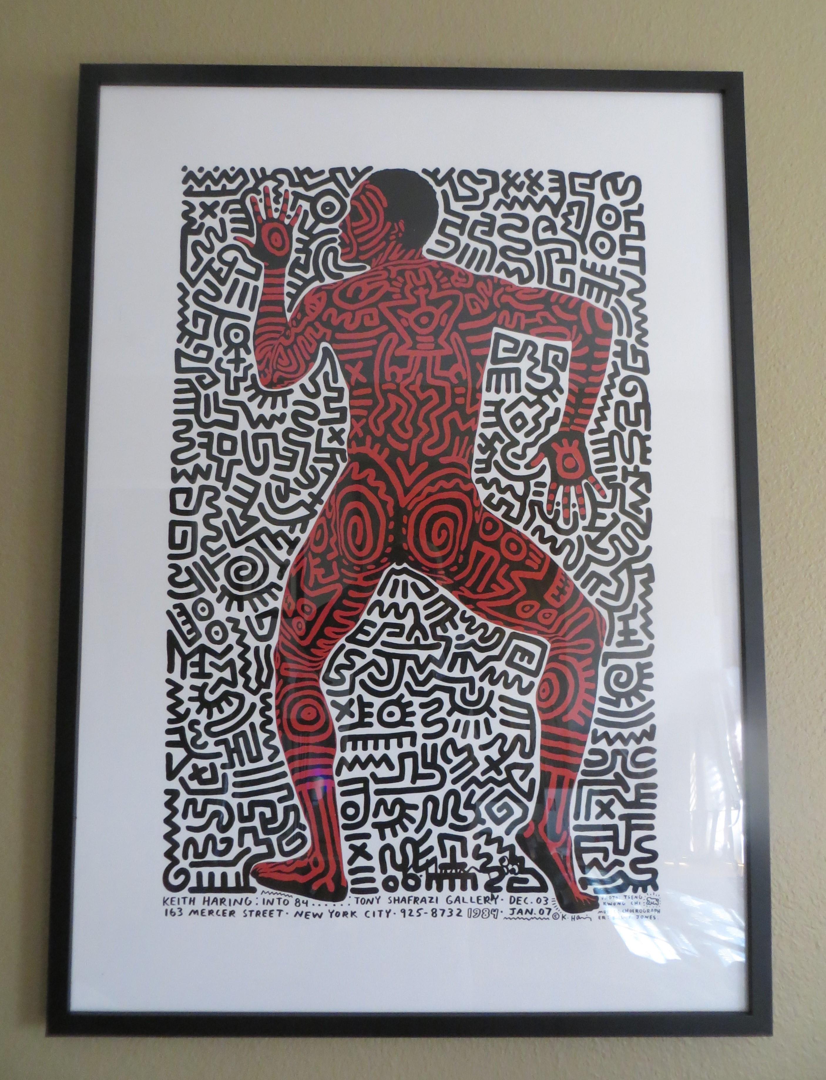 Bill T Jones body painted by Keith Haring Screen Print 4