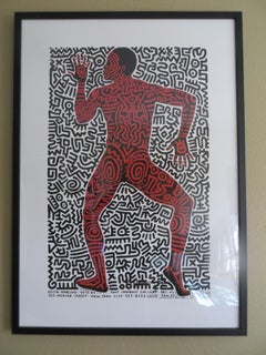 Le corps de Bill AT&T Jones peint par Keith Haring Sérigraphie 