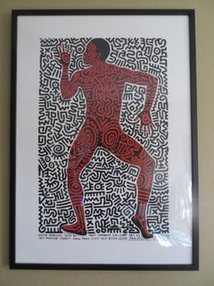 Bill T Jones body painted by Keith Haring Screen Print