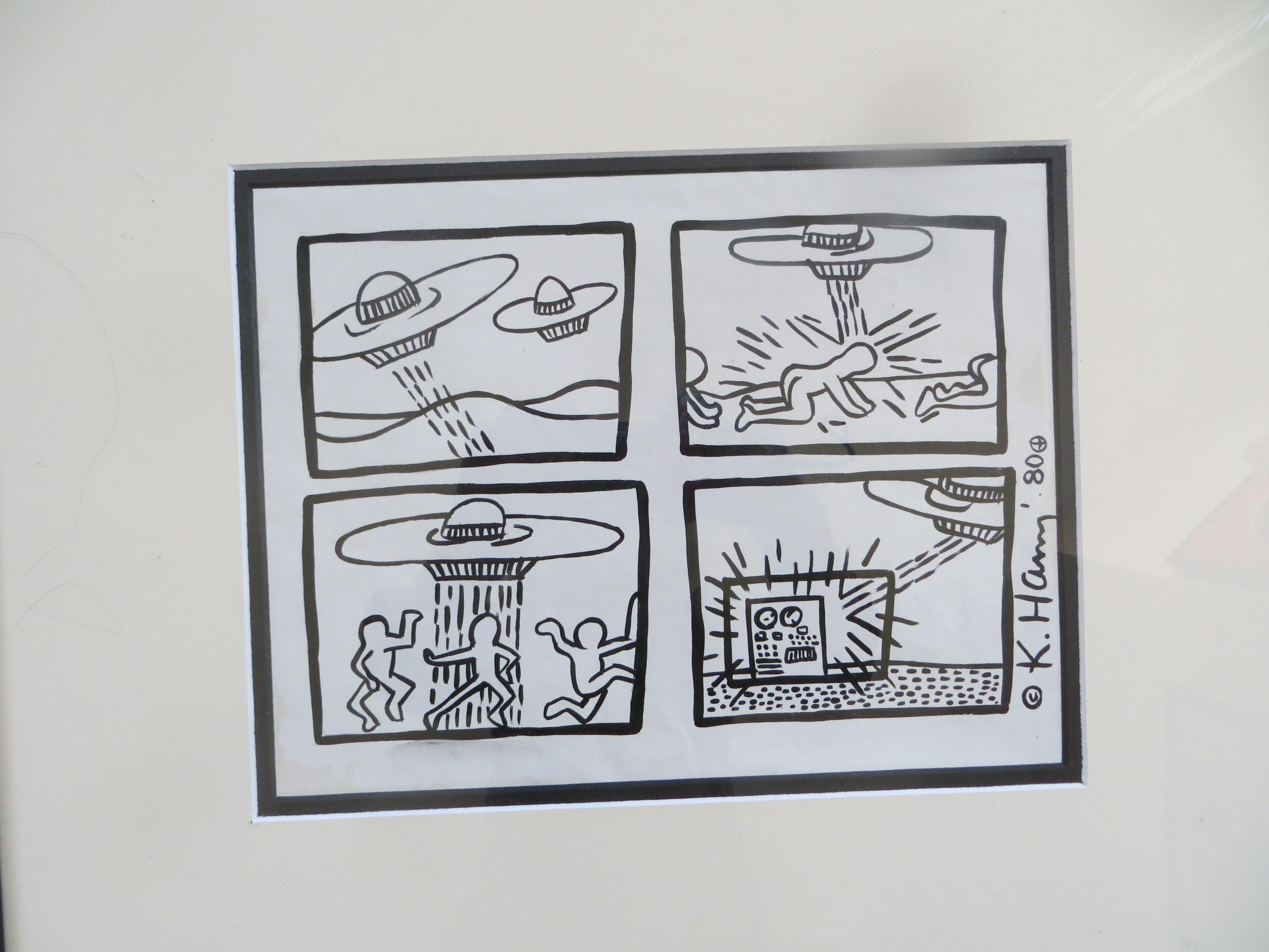 Four Works from Keith Haring : Tony Shafrazi's Portofolio 1980 - Print by (after) Keith Haring